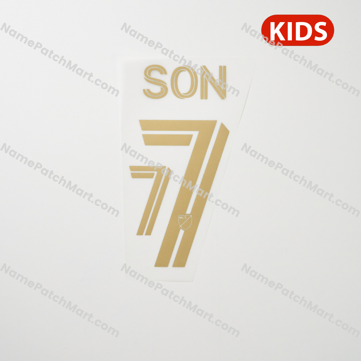 KIDS Son #7 - Los Angeles FC 25-26 Away  | Name Number Set - NamePatchMart.COM