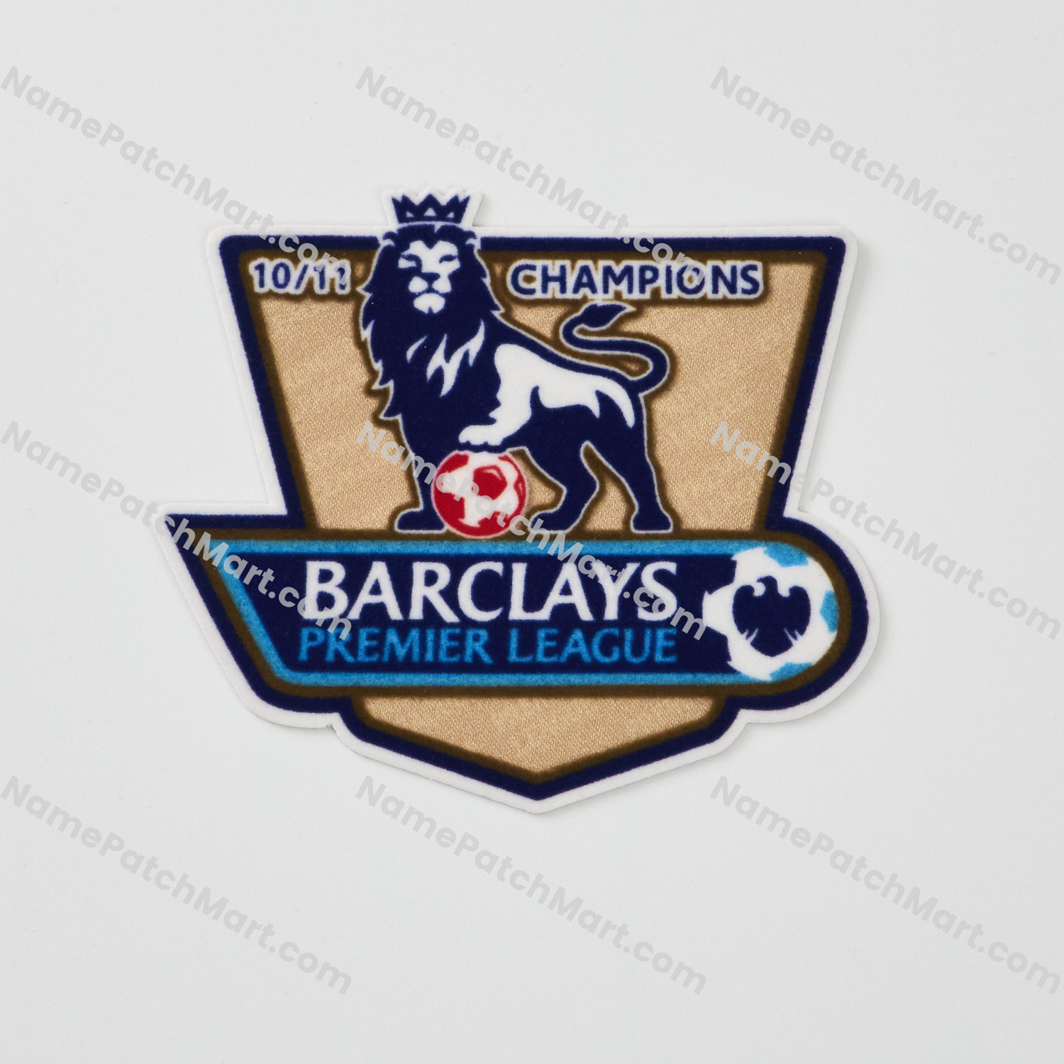 Retro 2011-12 Premier League Champions Patch (2010-11 Winner)  | Name Number Set - NamePatchMart.COM