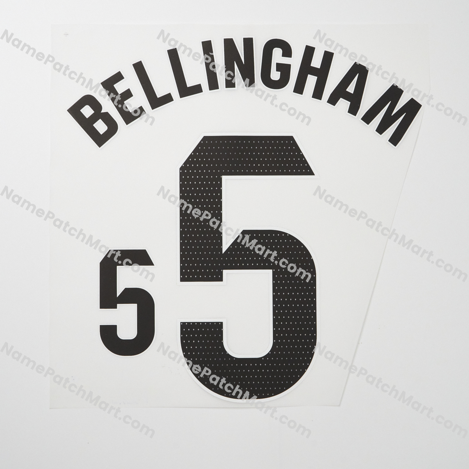 Bellingham #5 (La Liga) - Real Madrid 25-26 Home (include Shorts Number)  | Name Number Set - NamePatchMart.COM