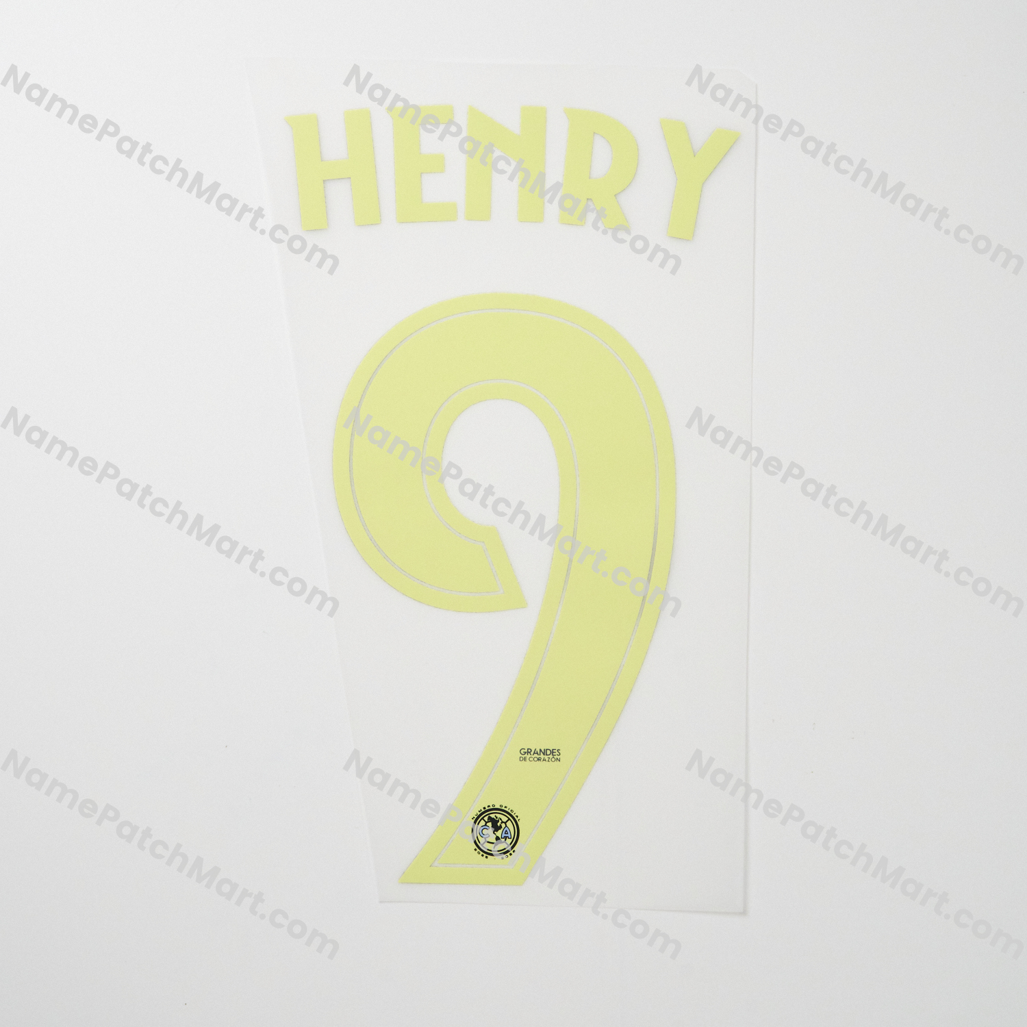 Henry #9 - Club América 25-26 Away  | Name Number Set - NamePatchMart.COM