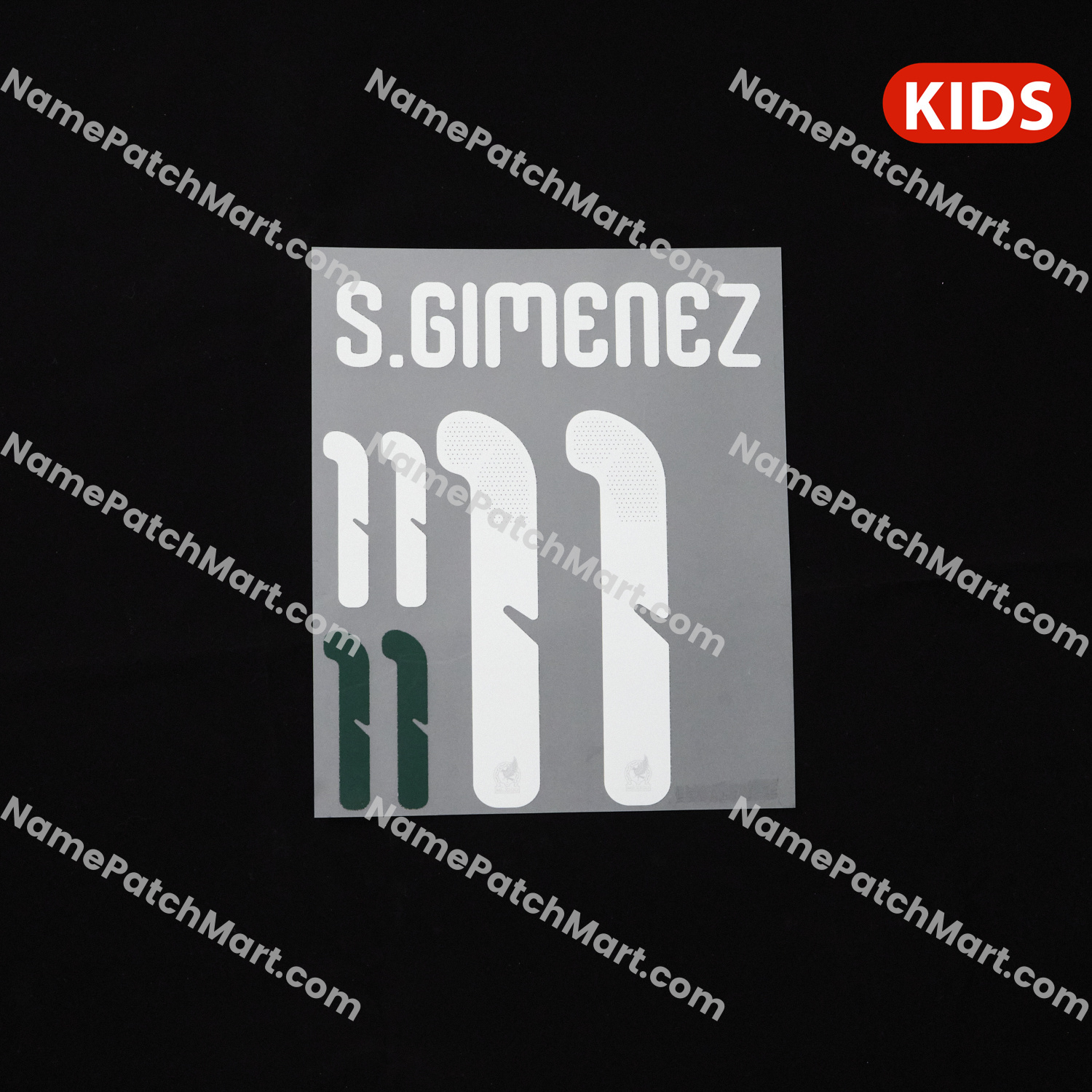 KIDS S.Gimenez #11 (World Cup 26) - Mexico 2026-27 Home  | Name Number Set - NamePatchMart.COM