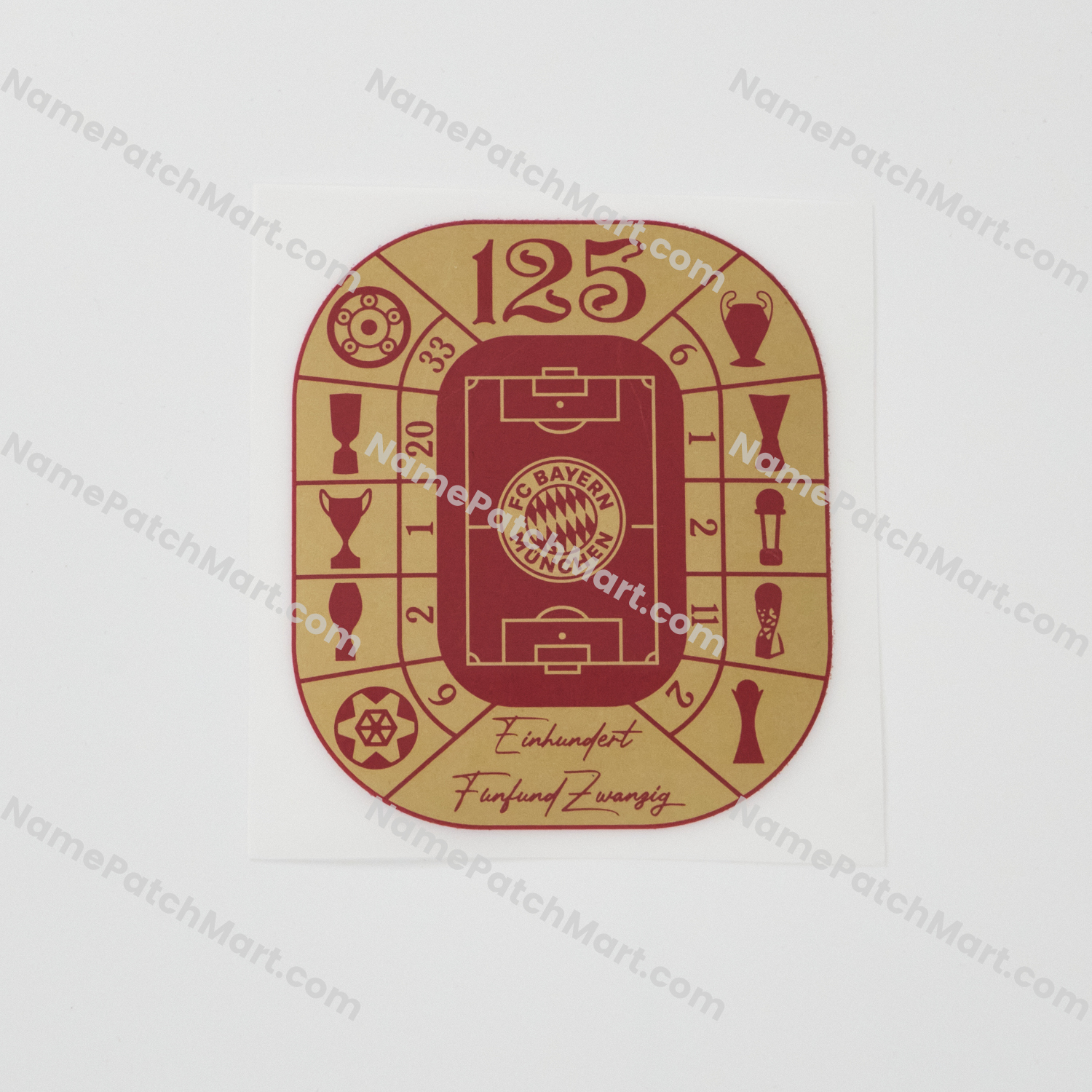 Bayern Munich 2025 125-Year Anniversary Patch  | Name Number Set - NamePatchMart.COM