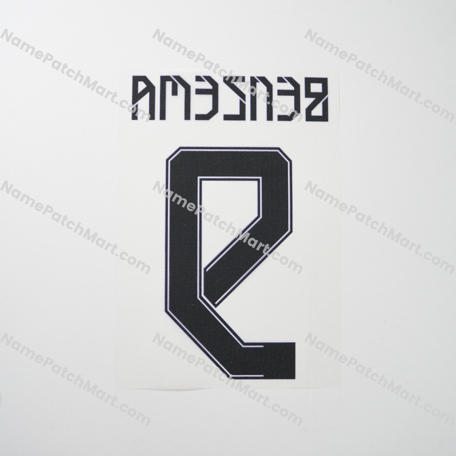 Benzema #9 (Champions League) - Real Madrid 2021-22 Home  | Name Number Set - NamePatchMart.COM