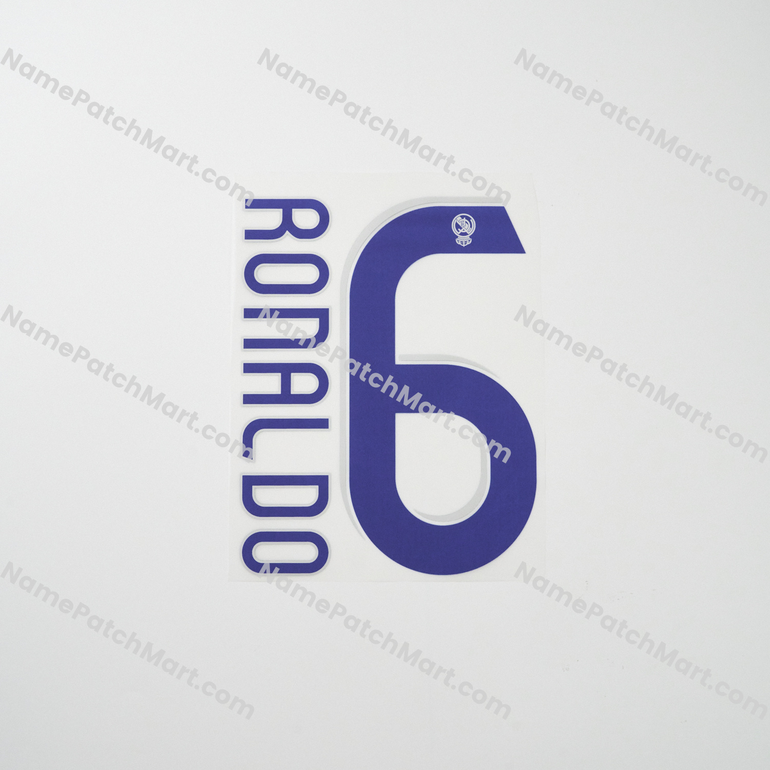 Ronaldo #6 - Real Madrid 2006-07 Home  | Name Number Set - NamePatchMart.COM
