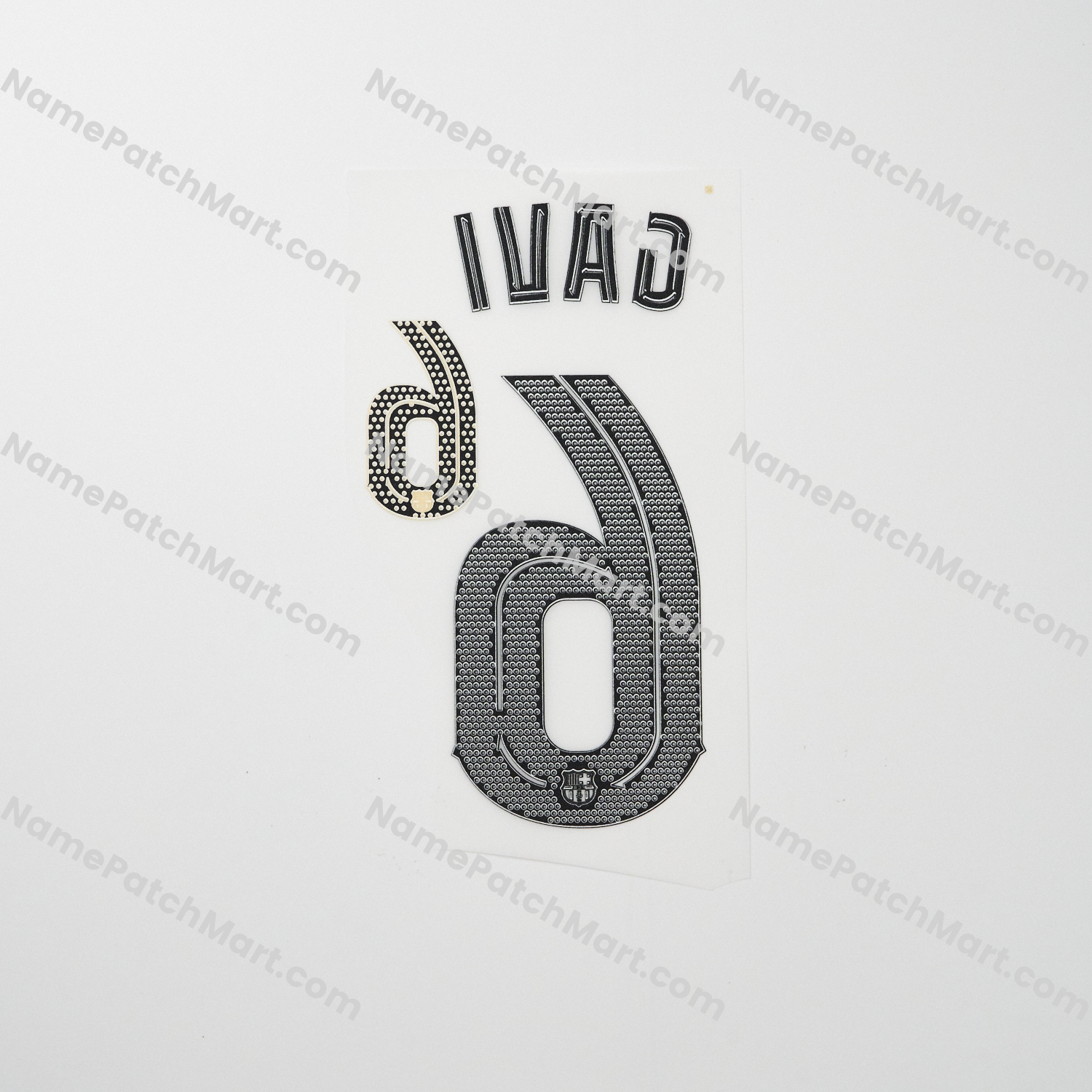 KIDS Gavi #6 (Champions League) - Barcelona 25-26 Away  | Name Number Set - NamePatchMart.COM