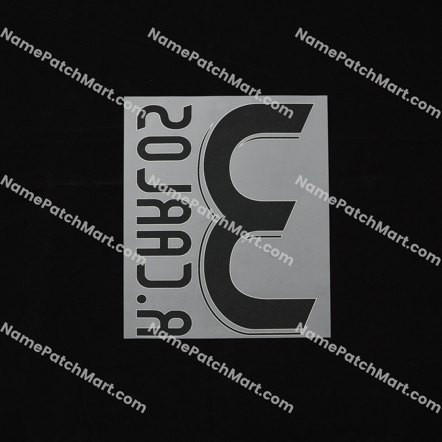 R.Carlos #3 - Real Madrid 2006-07 Away  | Name Number Set - NamePatchMart.COM