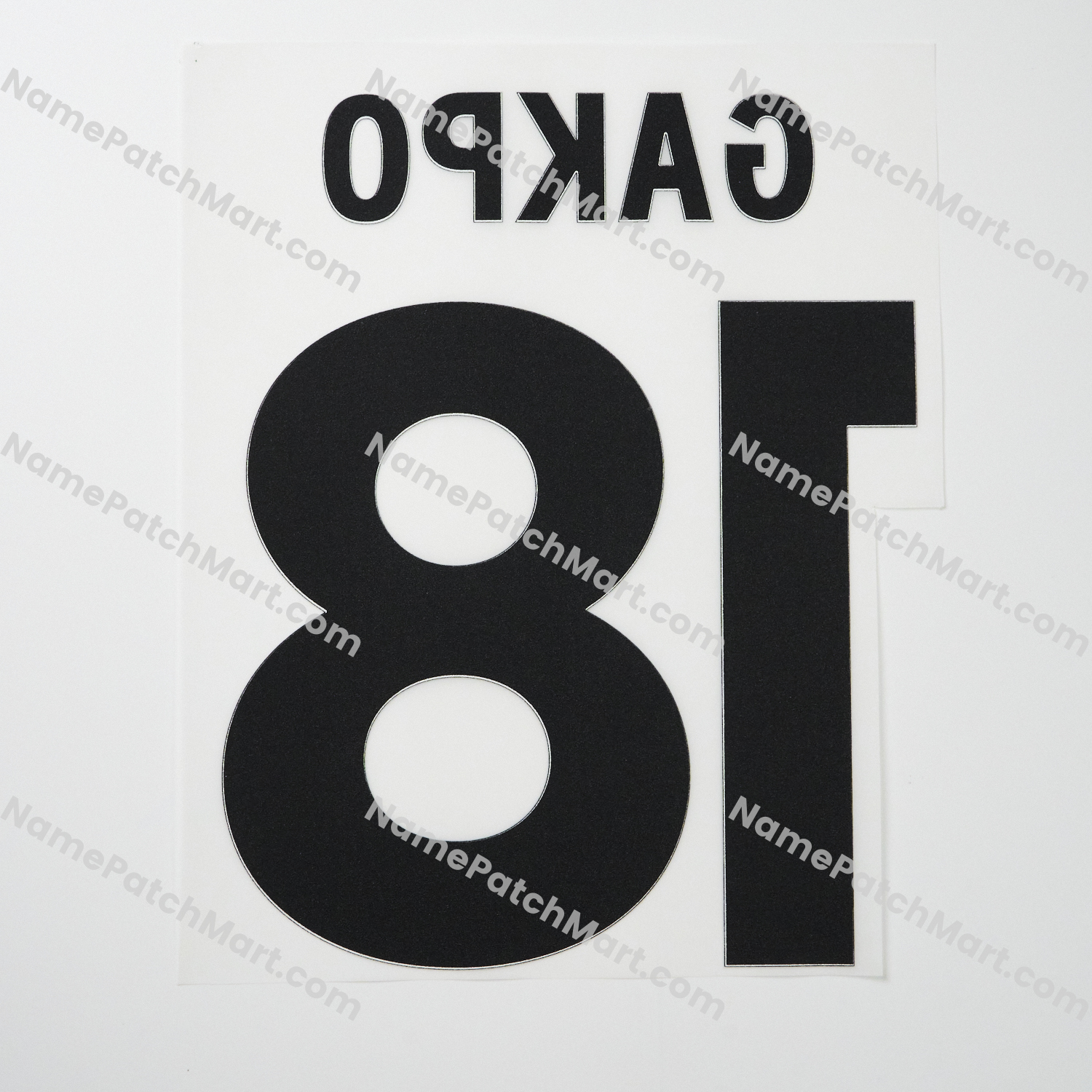 Gakpo #18 (Premier League) - Liverpool 25-26 Home  | Name Number Set - NamePatchMart.COM