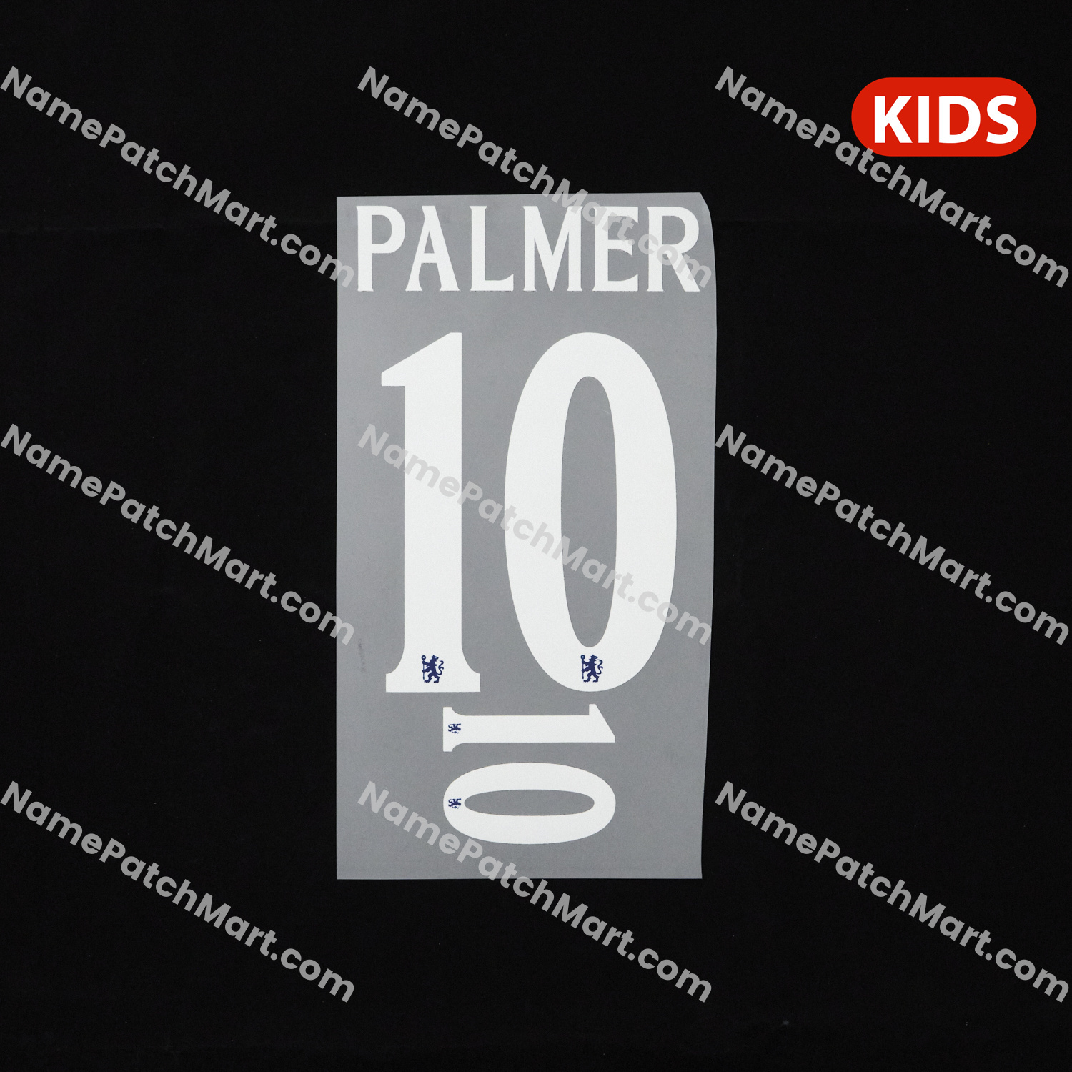 KIDS Palmer #10 (Champions League) - Chelsea 25-26 Home  | Name Number Set - NamePatchMart.COM