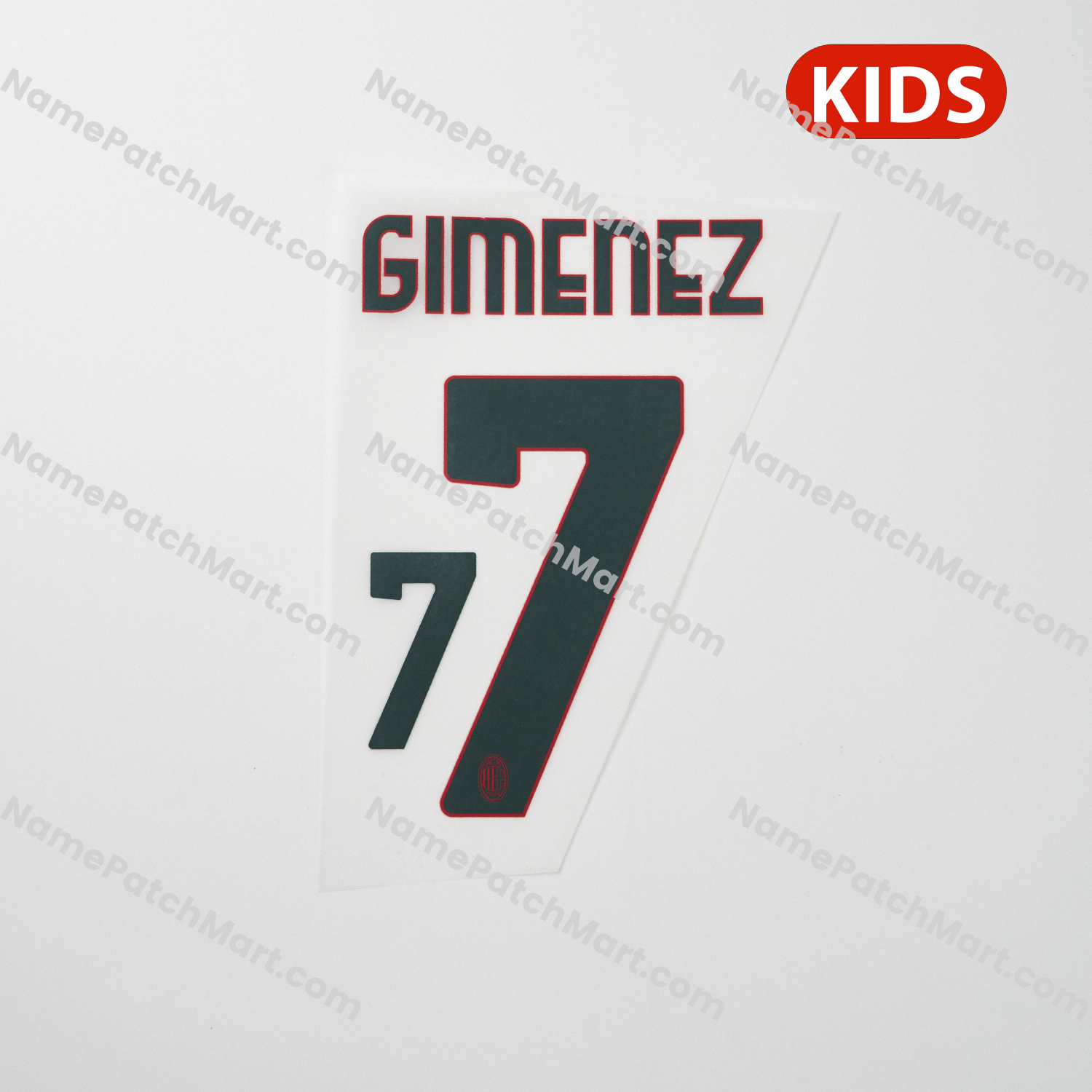 KIDS Gimenez #7 - AC Milan 25-26 Third  | Name Number Set - NamePatchMart.COM