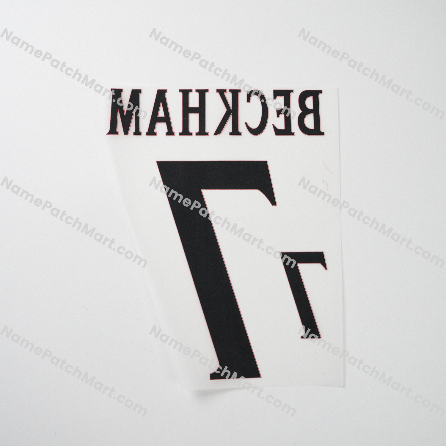 Beckham #7 - England 2000 Home  | Name Number Set - NamePatchMart.COM