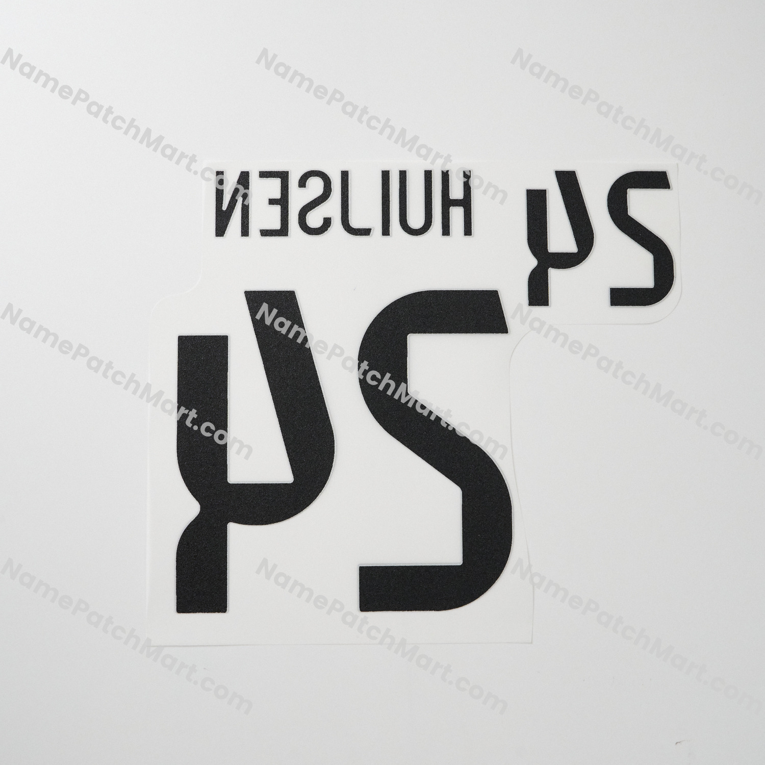 Huijsen #24 (Champions League) - Real Madrid 25-26 Away KIDS  | Name Number Set - NamePatchMart.COM