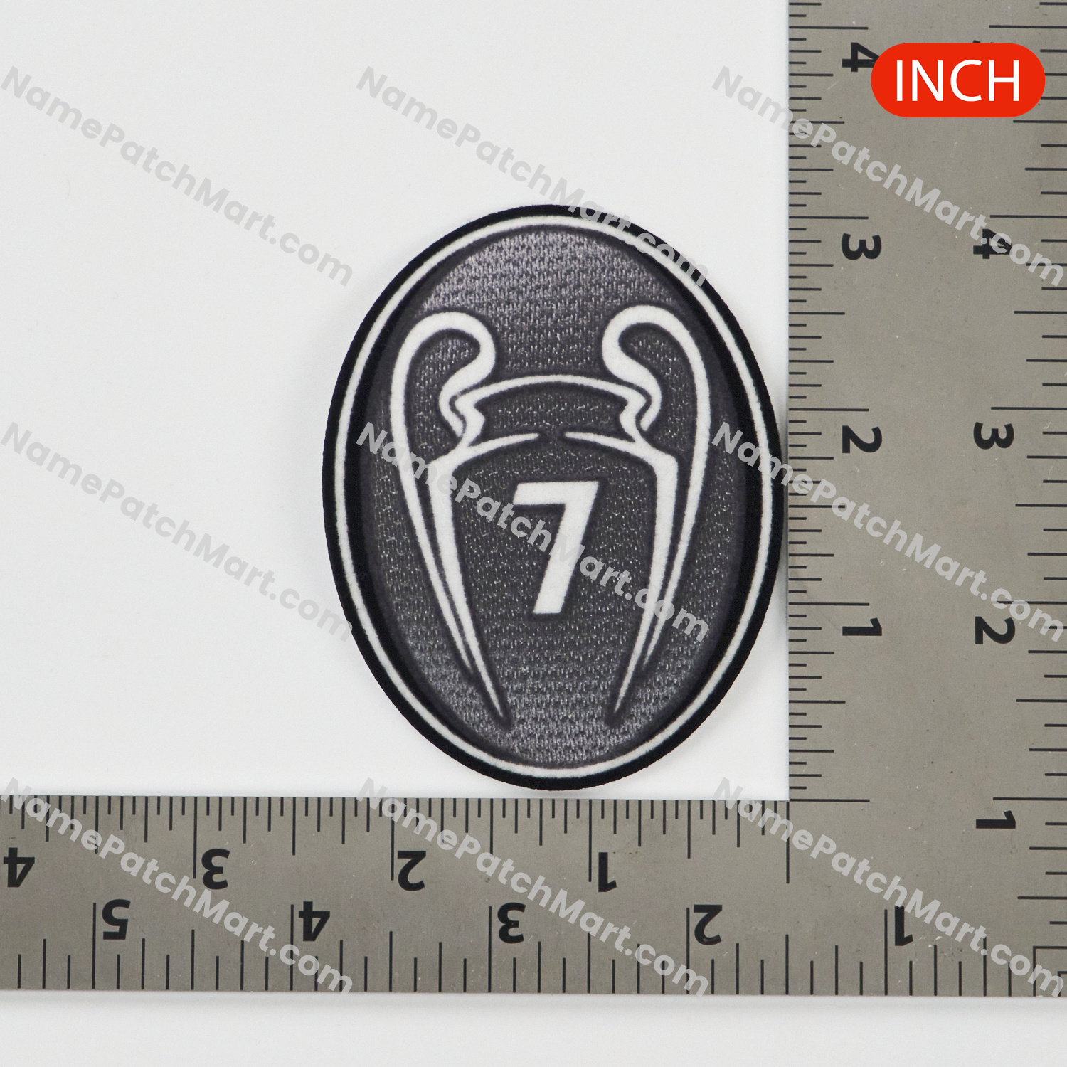 2012-13 Badge of Honour BOH 7 Winner Trophy Patch UEFA Champions League  | Name Number Set - NamePatchMart.COM
