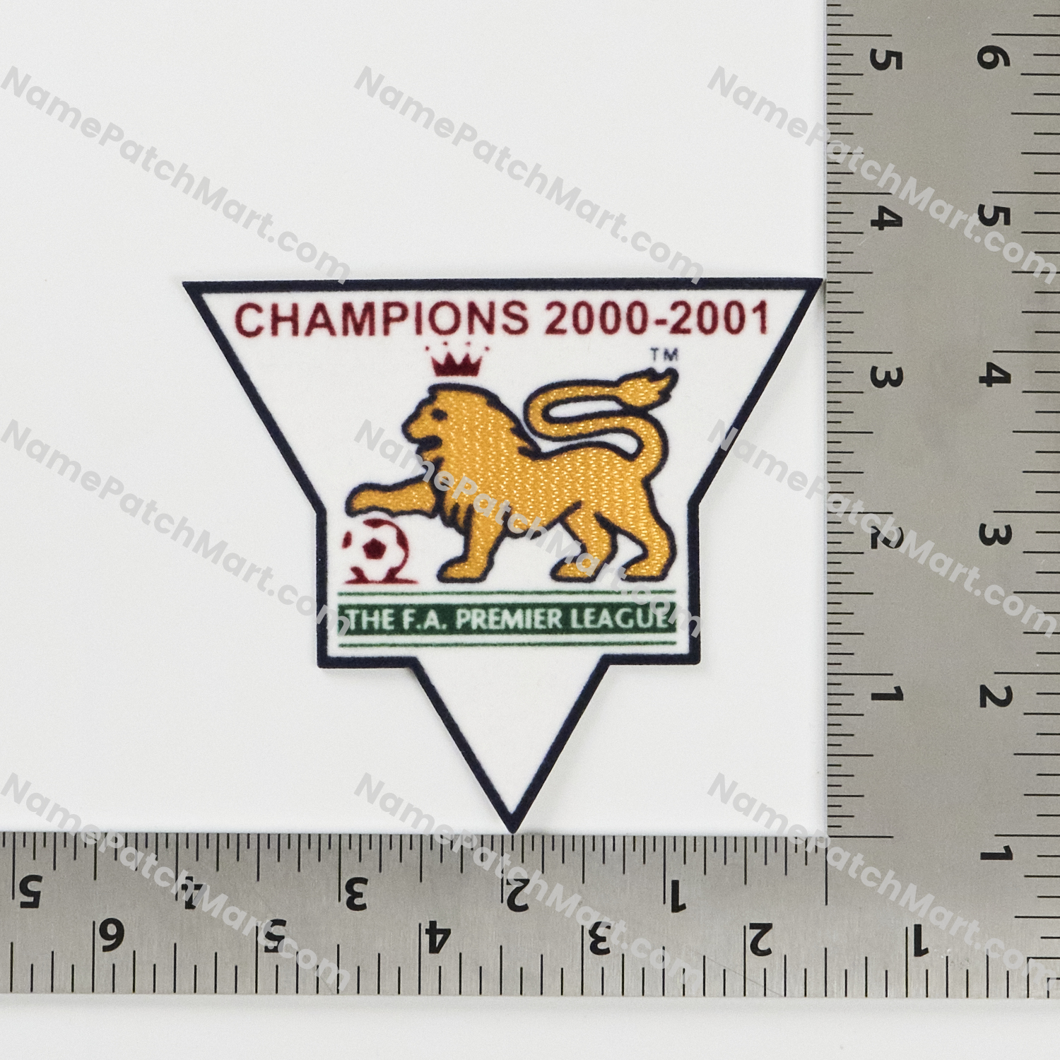 Retro 2001-02 Premier League Champions Patch (2000-01 Winner)  | Name Number Set - NamePatchMart.COM
