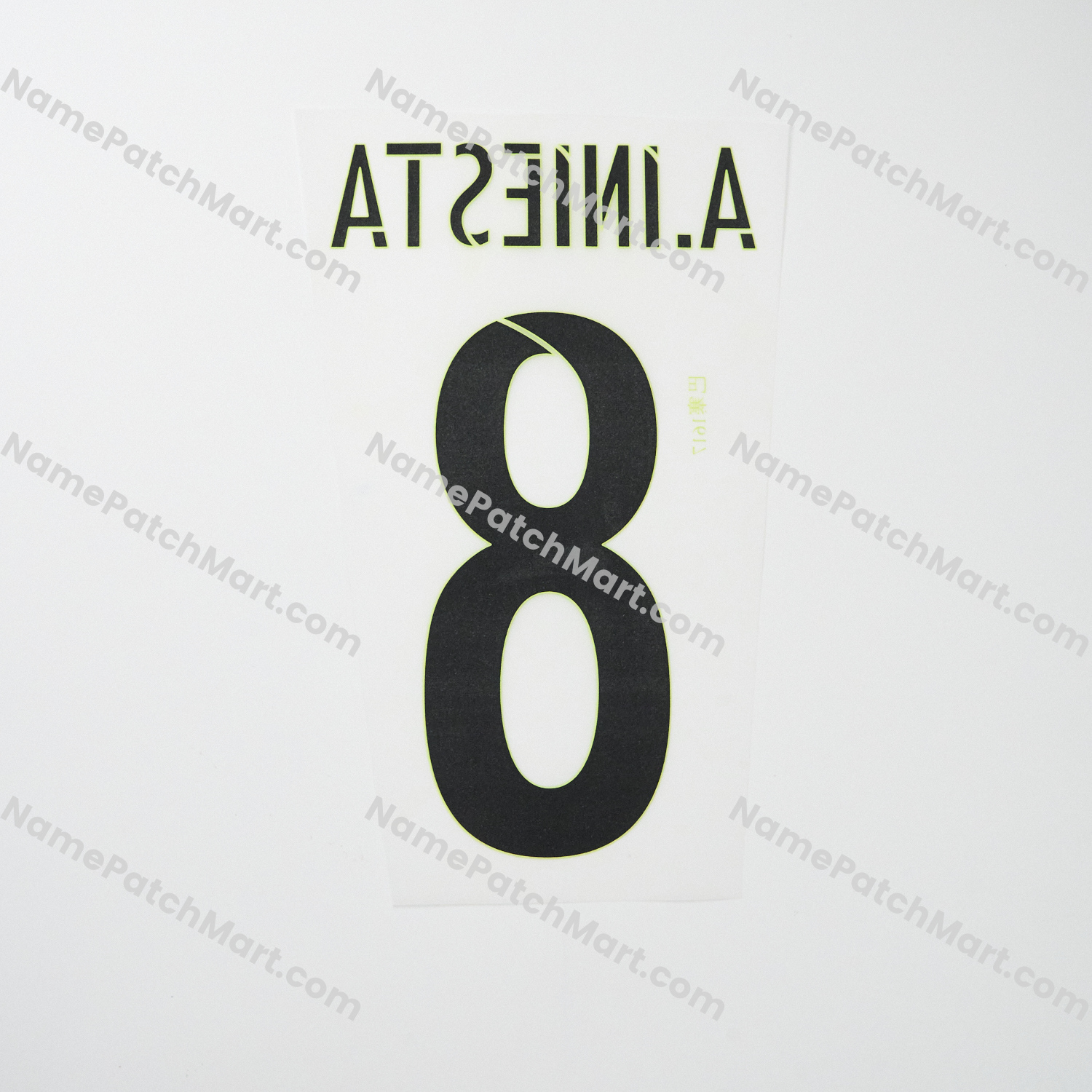 A.Iniesta #8 - Barcelona 2016-17 Third  | Name Number Set - NamePatchMart.COM