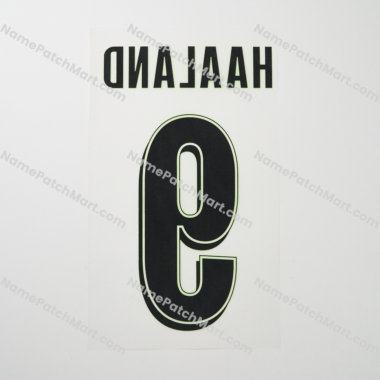 Haaland #9 (Champions League) - Manchester City 25-26 Third  | Name Number Set - NamePatchMart.COM