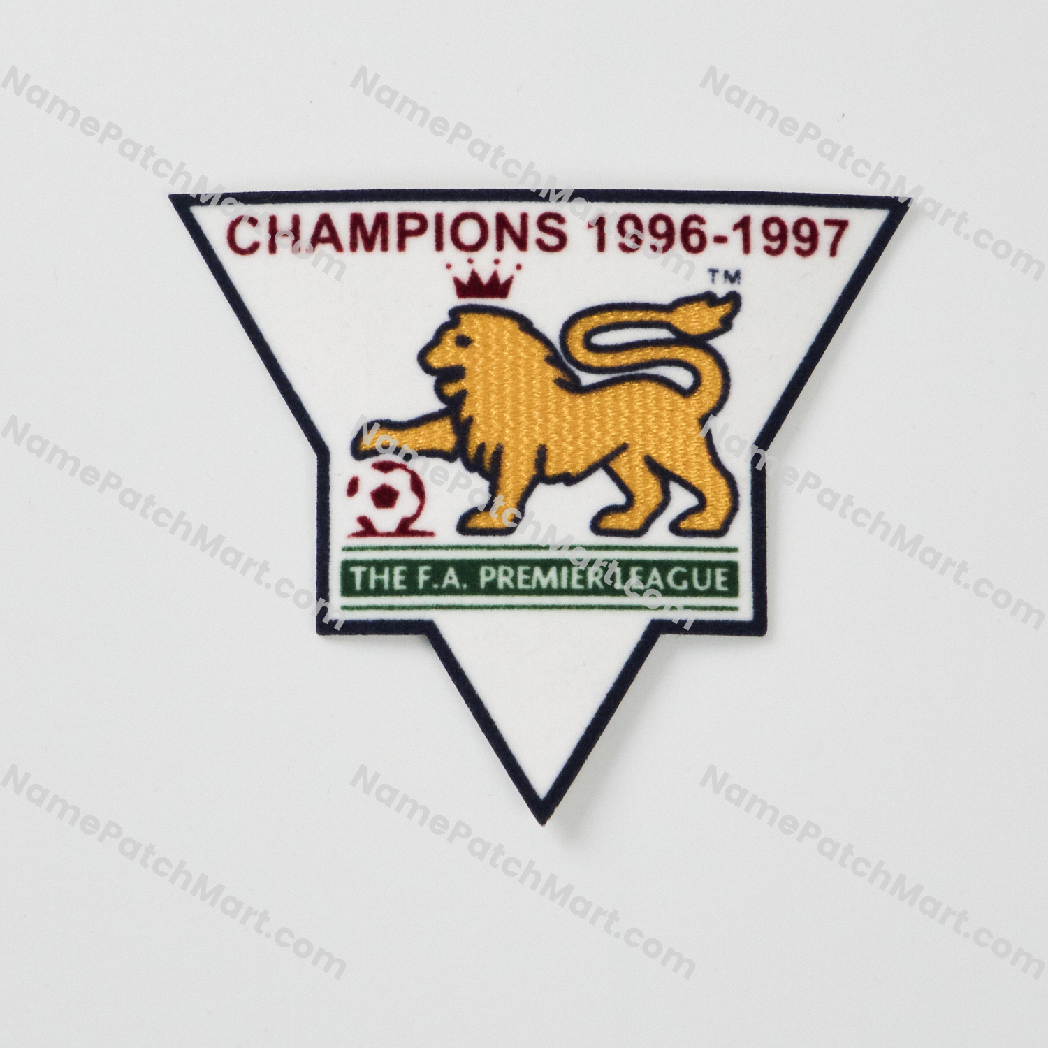 Retro 1997-98 Premier League Champions Patch (1996-97 Winner)  | Name Number Set - NamePatchMart.COM