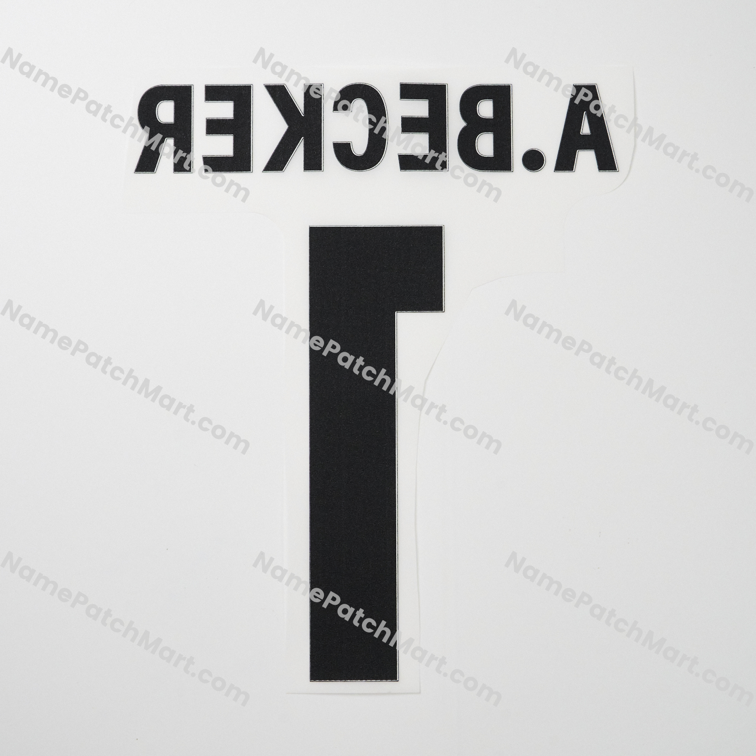 A.Becker #1 (Premier League) - Liverpool 25-26 Home  | Name Number Set - NamePatchMart.COM