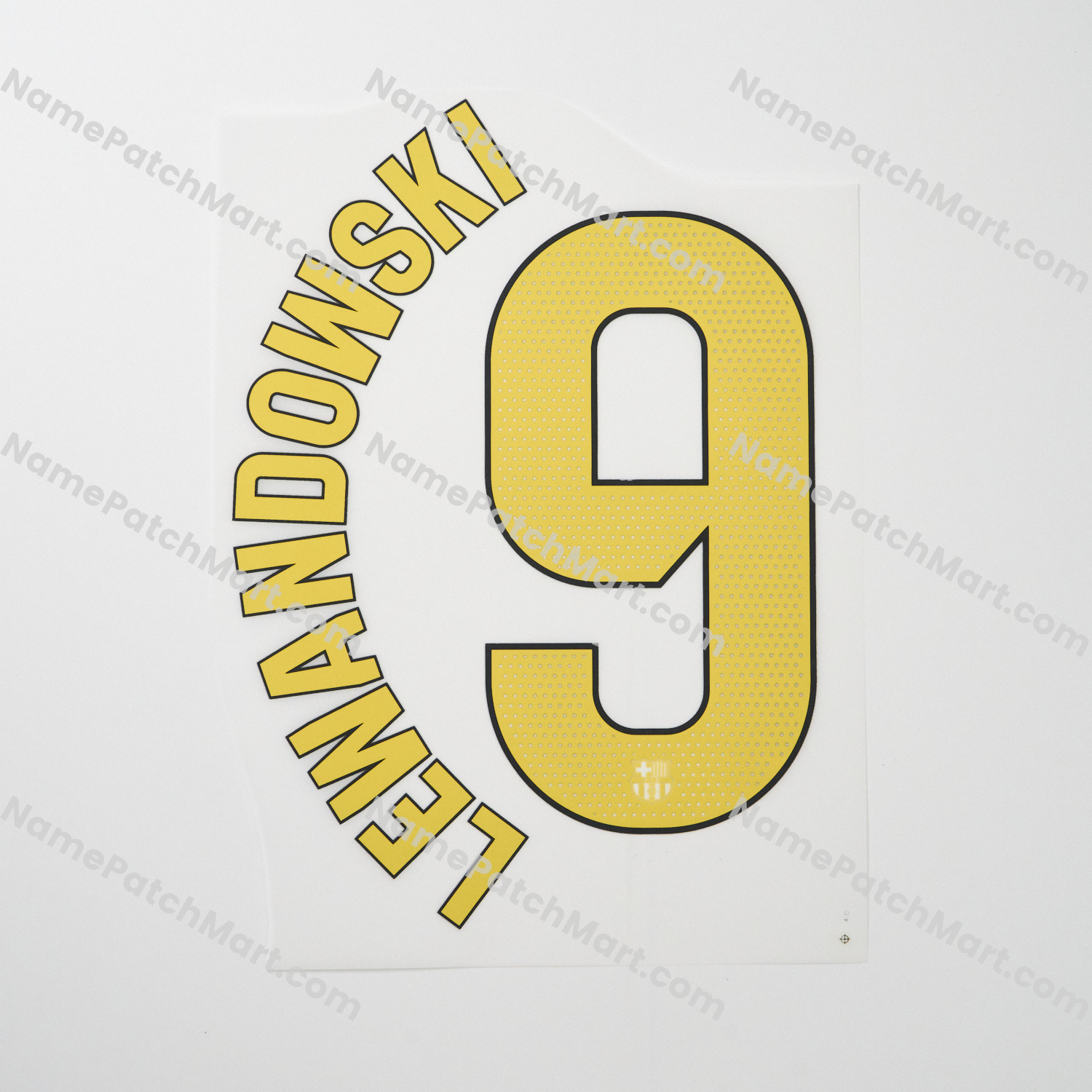 Lewandowski #9 (La Liga) - Barcelona 25-26 Home  | Name Number Set - NamePatchMart.COM