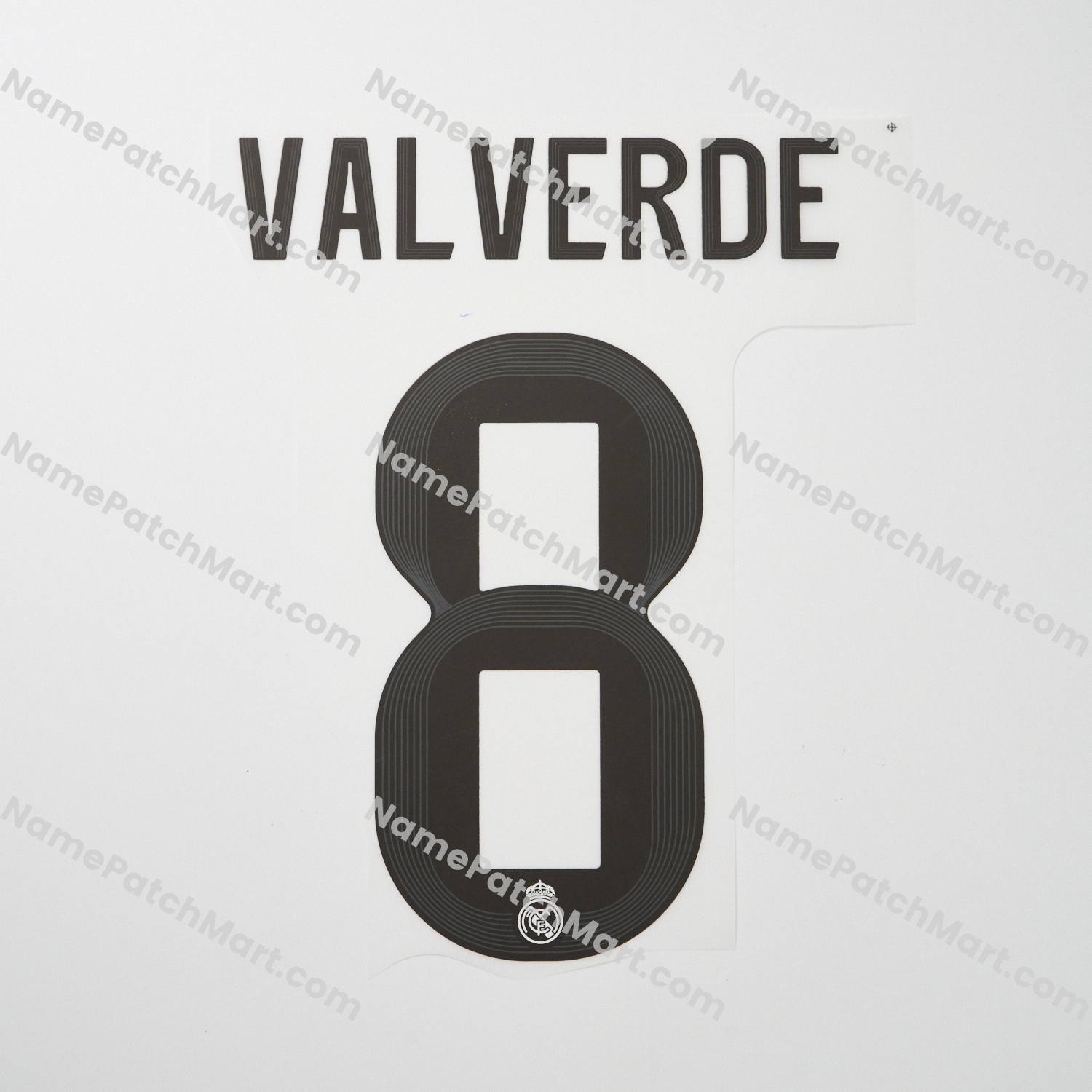 Valverde #8 (Champions League) - Real Madrid 25-26 Home  | Name Number Set - NamePatchMart.COM