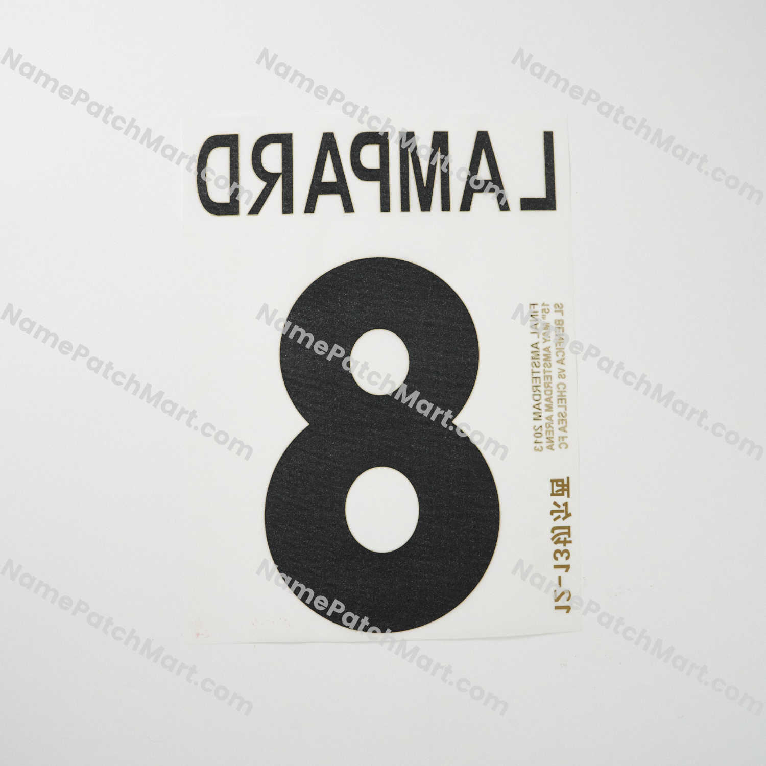Lampard #8 (Champions League) - Chelsea 2012-13 Home  | Name Number Set - NamePatchMart.COM