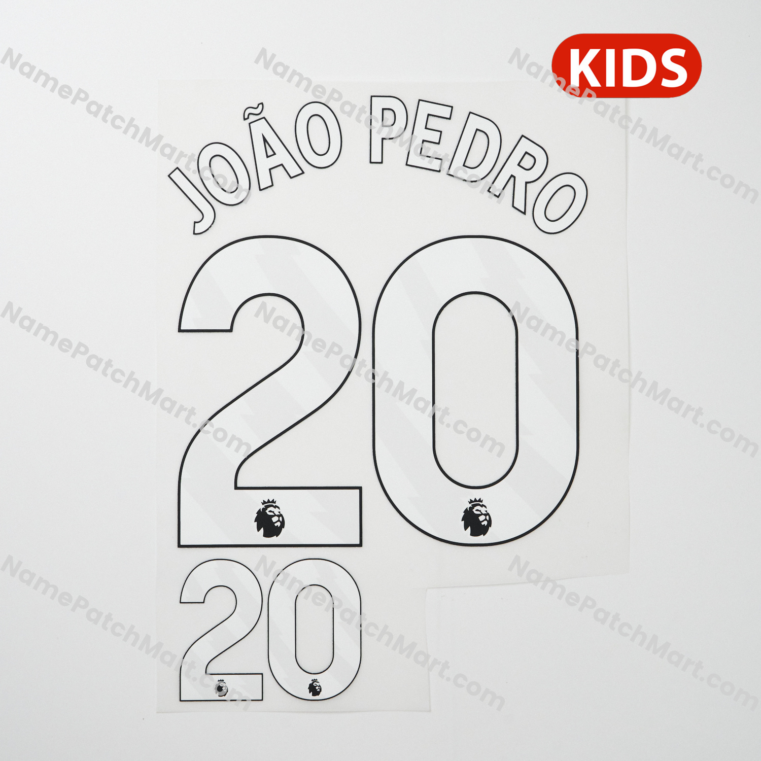 KIDS João Pedro #20 (Premier League) - Chelsea 25-26 Home and Third  | Name Number Set - NamePatchMart.COM