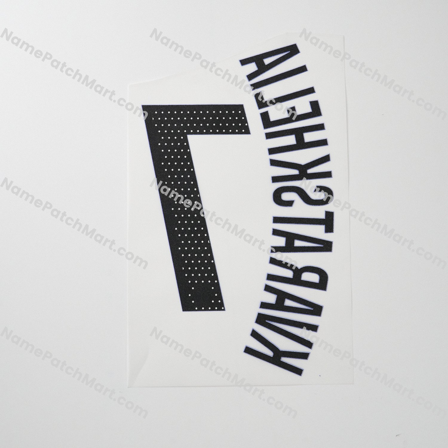 Kvaratskhelia #7 (Champions League) - Paris Saint-Germain PSG 25-26 Third  | Name Number Set - NamePatchMart.COM