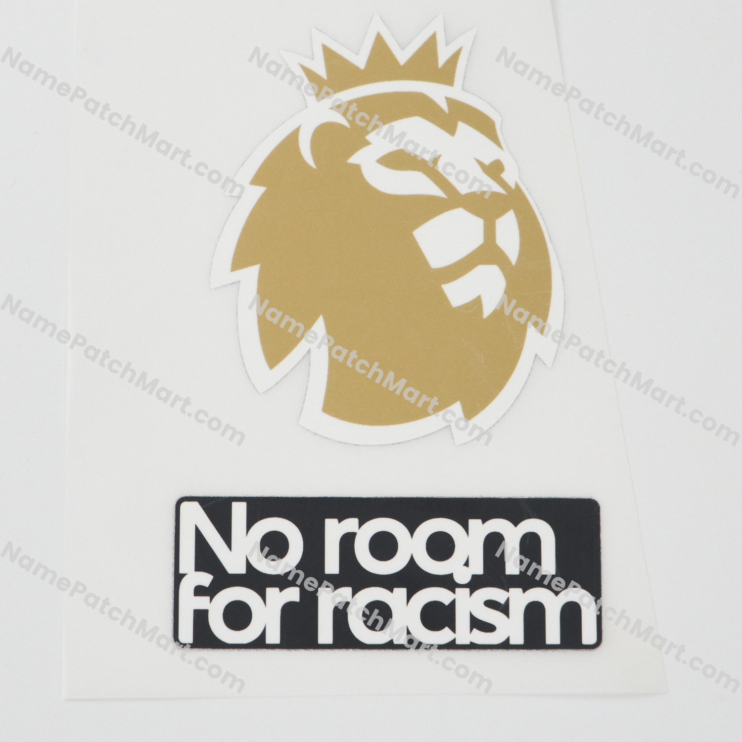 2023-26 Premier League Champions (2023-26 Winner) + No Room For Racism Players Patch Set  | Name Number Set - NamePatchMart.COM
