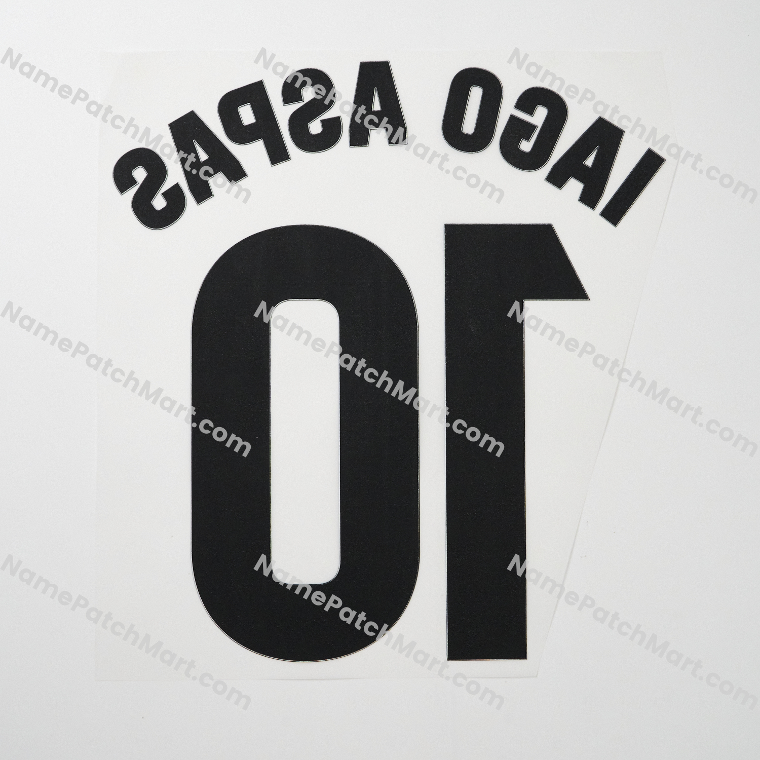 Iago Aspas #10 (La Liga) - Celta Vigo 25-26 Away  | Name Number Set - NamePatchMart.COM