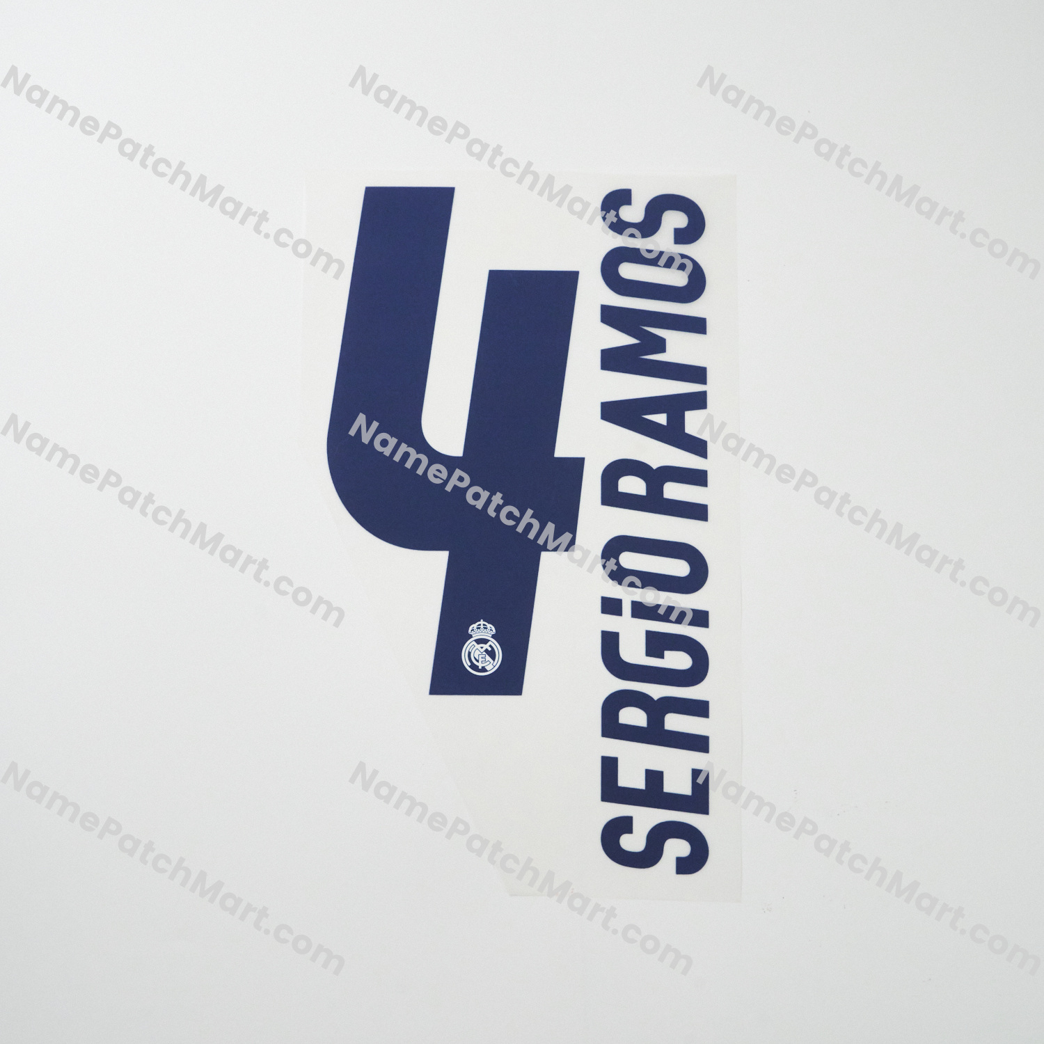 Sergio Ramos #4 (Champions League) - Real Madrid 2016-17 Home  | Name Number Set - NamePatchMart.COM