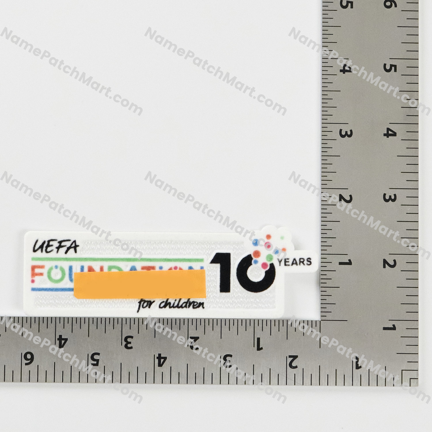2025-26 UEFA Foundation 10th Anniversary Patch  | Name Number Set - NamePatchMart.COM