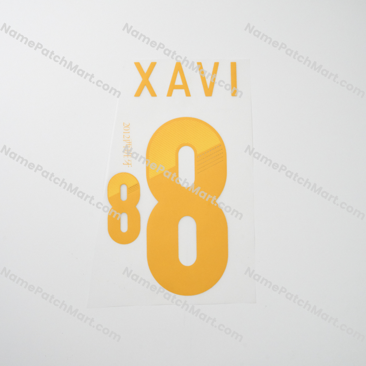Xavi #8 - Spain 2012 Home  | Name Number Set - NamePatchMart.COM