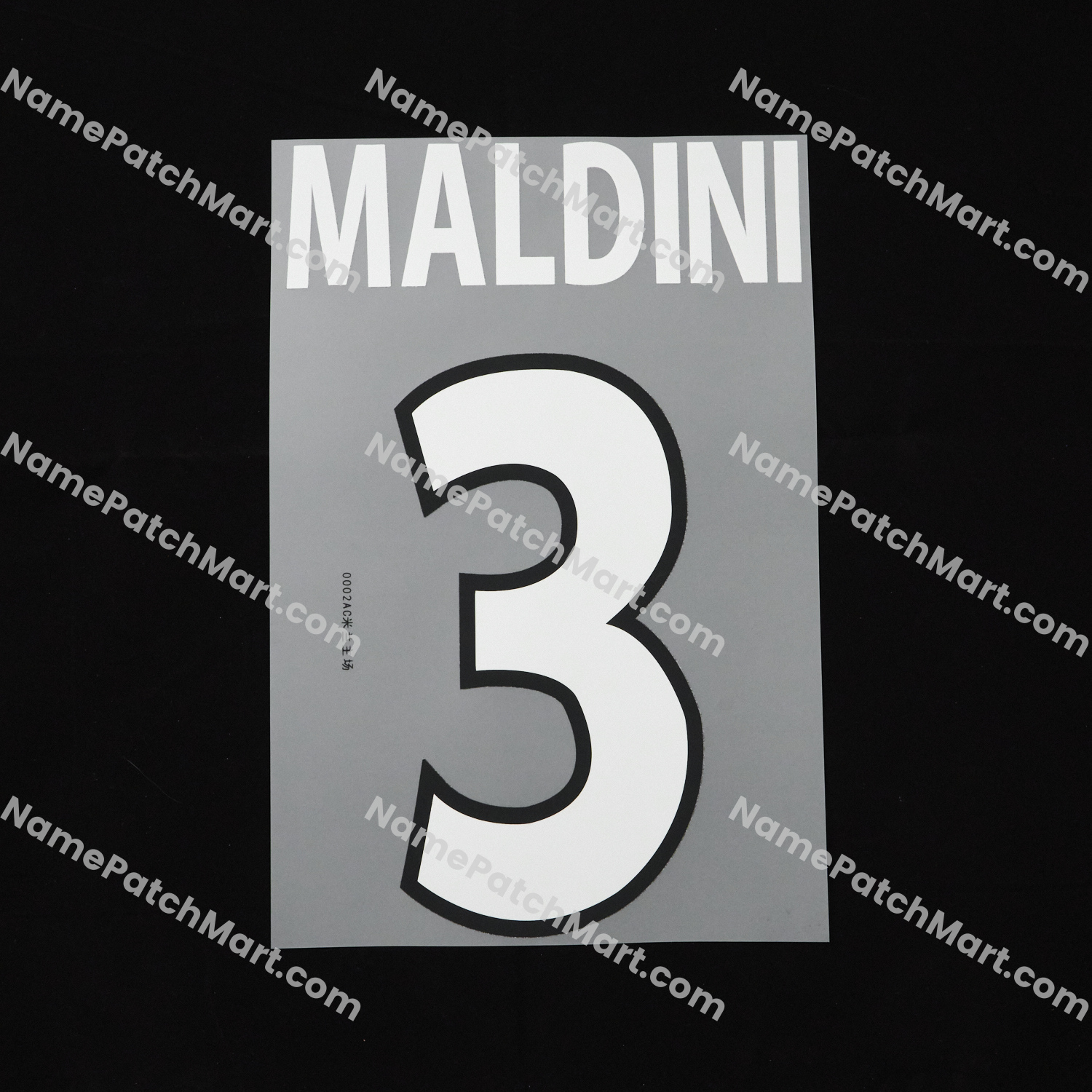 Maldini #3 - AC Milan 2000-02 Home  | Name Number Set - NamePatchMart.COM