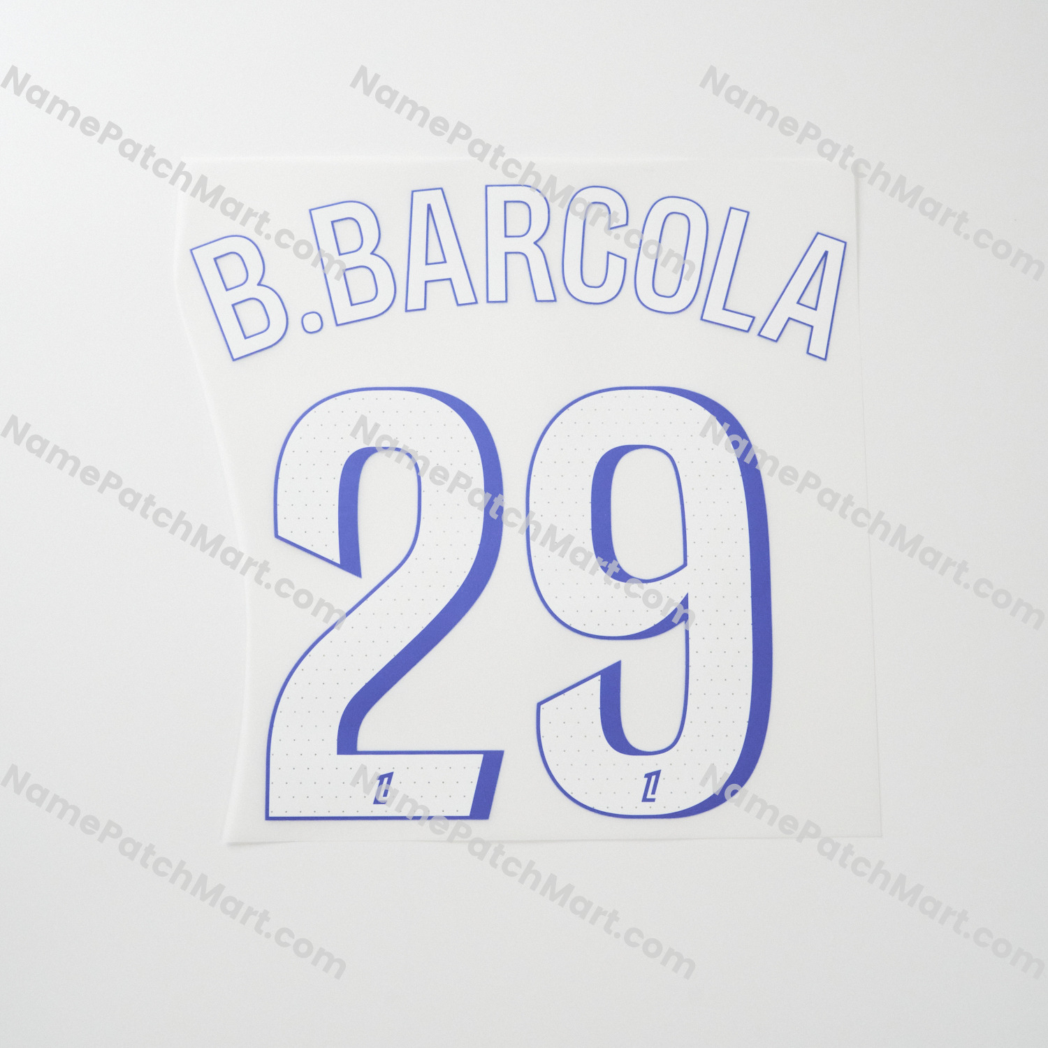 B. Barcola #29 (Ligue 1) - Paris Saint-Germain PSG 25-26 Third  | Name Number Set - NamePatchMart.COM