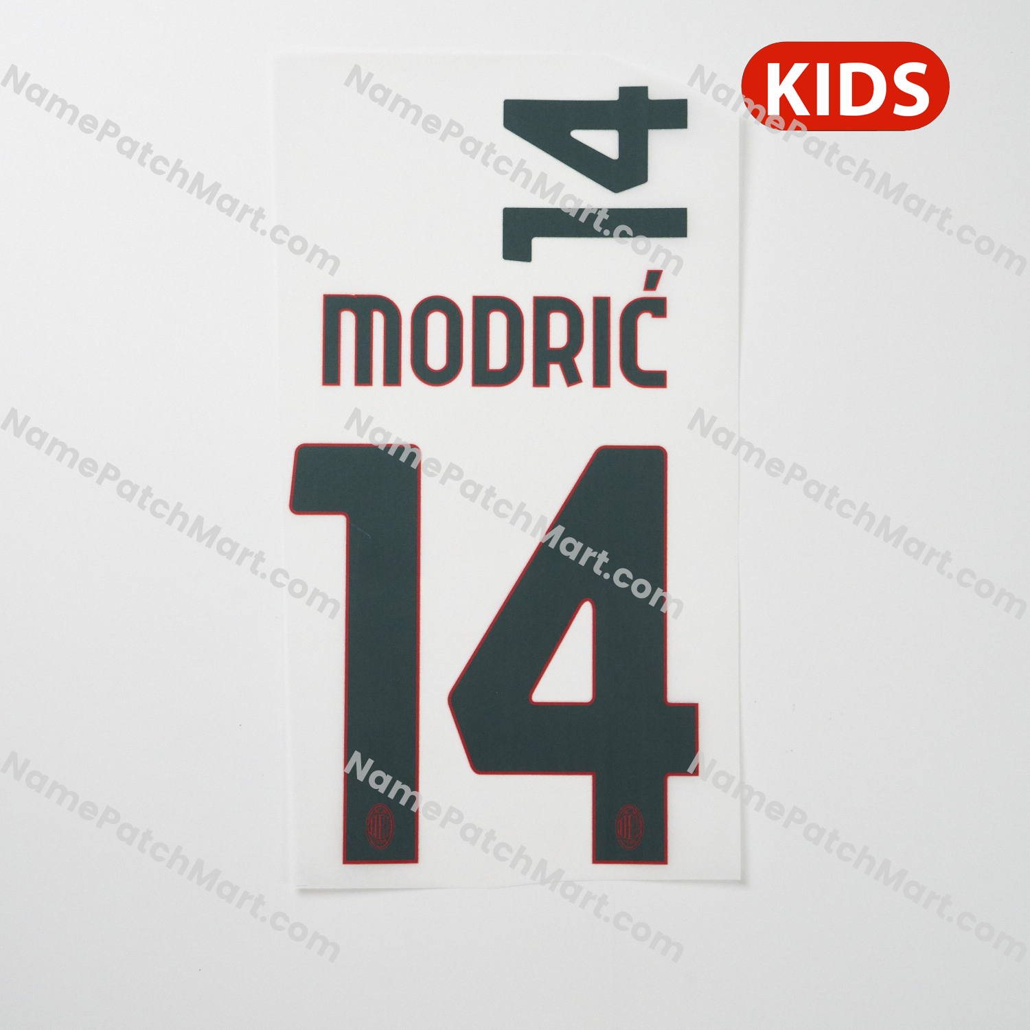 KIDS Modrić #14 - AC Milan 25-26 Third  | Name Number Set - NamePatchMart.COM