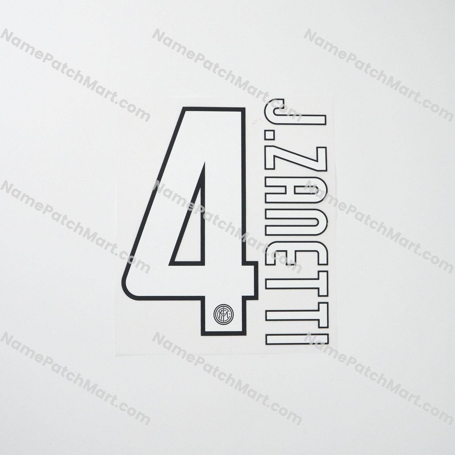 J.Zanetti #4 - Inter Milan 2009-11 Home  | Name Number Set - NamePatchMart.COM