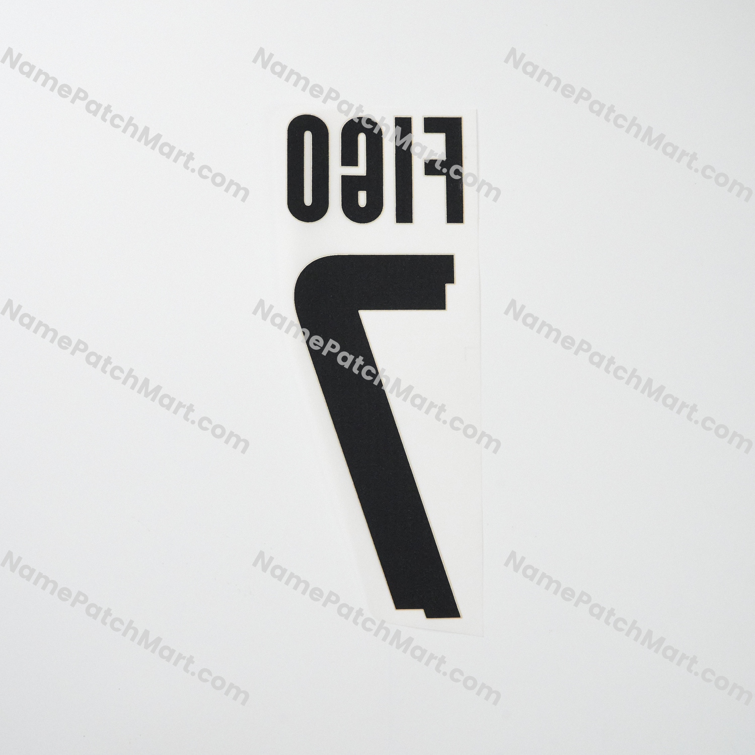 Figo #7 - Inter Milan 2007-09 Home  | Name Number Set - NamePatchMart.COM