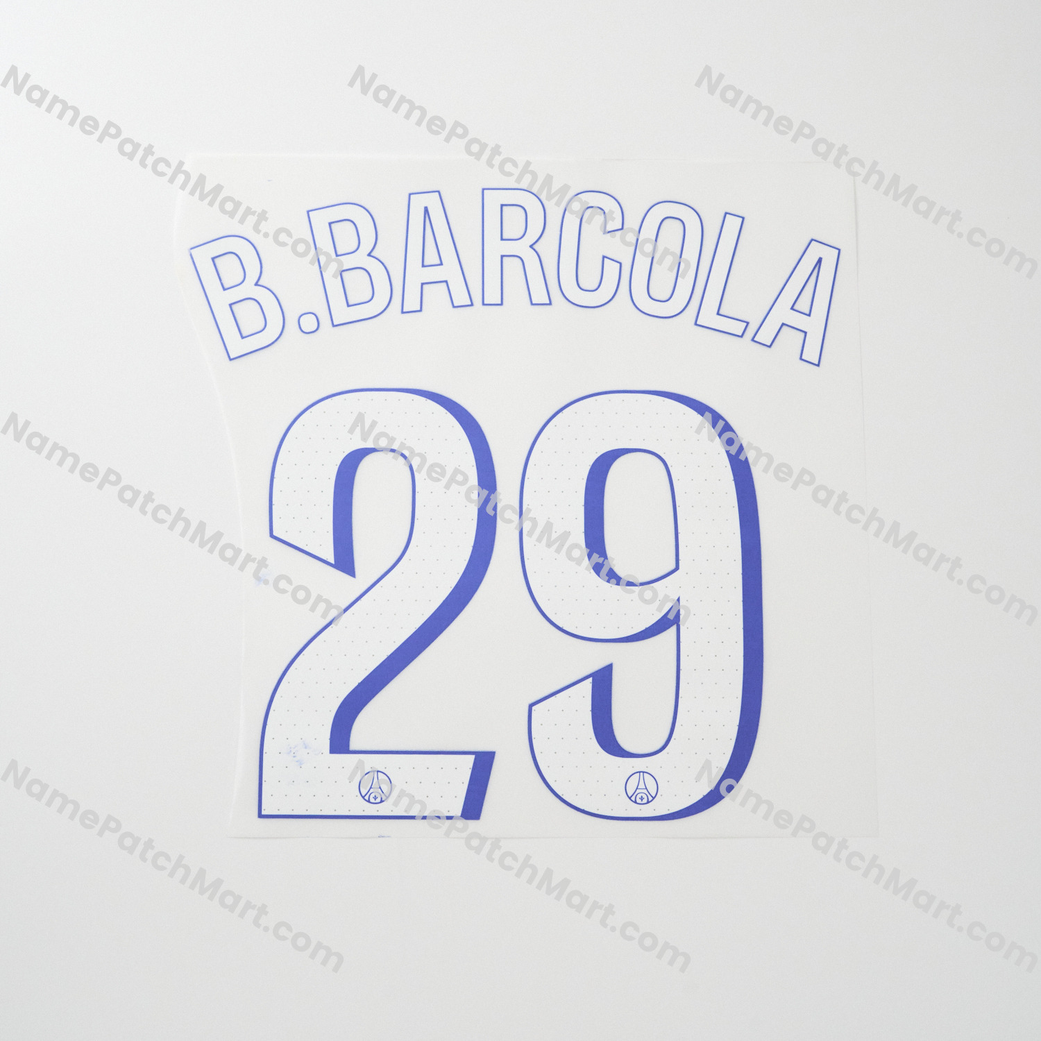 B. Barcola #29 (Champions League) - Paris Saint-Germain PSG 25-26 Third  | Name Number Set - NamePatchMart.COM