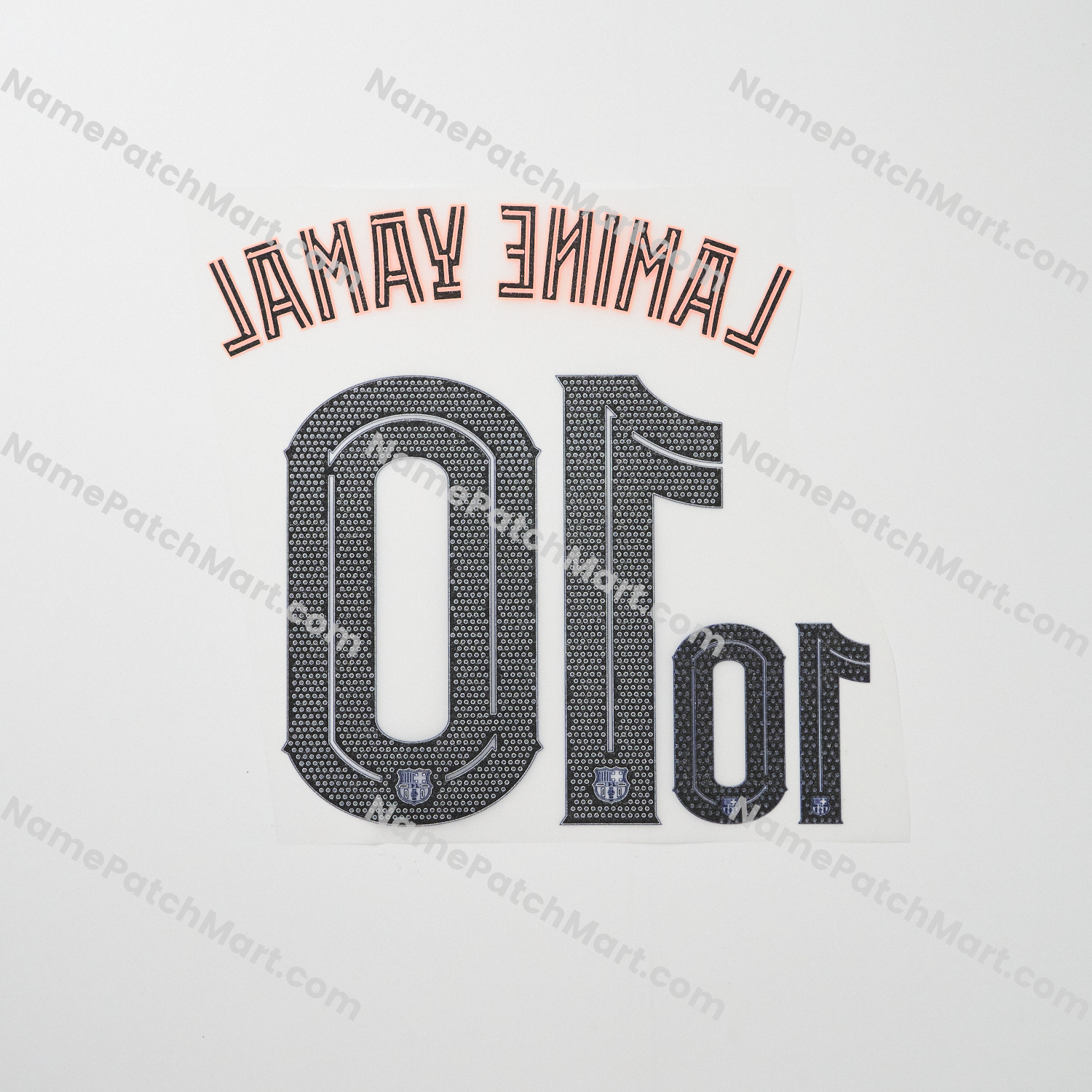 KIDS Lamine Yamal #10 (Champions League) - Barcelona 25-26 Third  | Name Number Set - NamePatchMart.COM