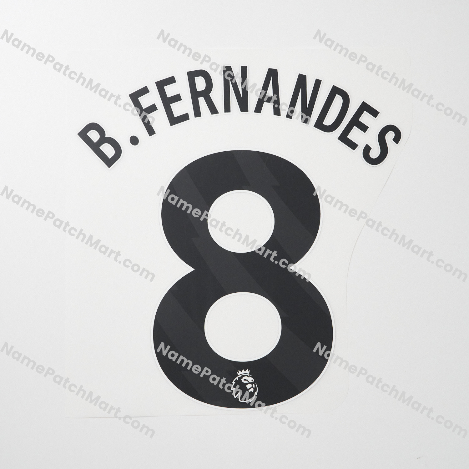 B.Fernades #8 (Premier League) - Manchester United 25-26 Away  | Name Number Set - NamePatchMart.COM