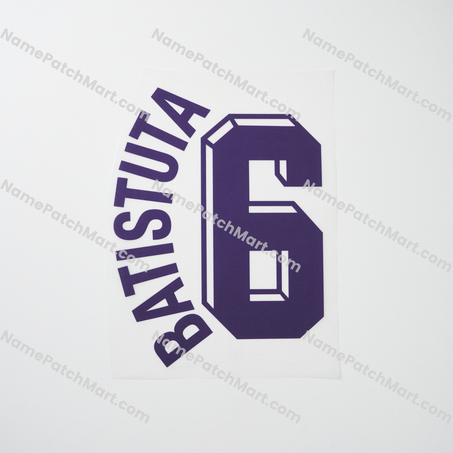 Batistuta #6 - Fiorentina 1997-99 Away  | Name Number Set - NamePatchMart.COM