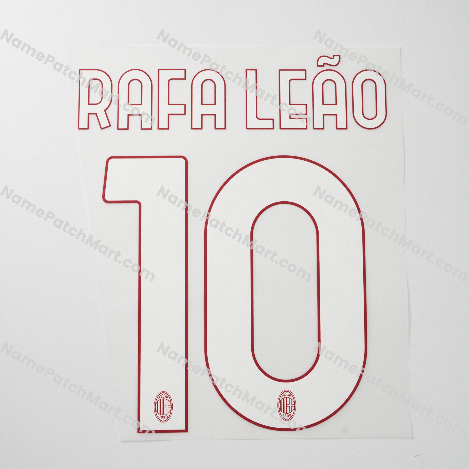 Rafa Leão #10 - AC Milan 25-26 Home  | Name Number Set - NamePatchMart.COM