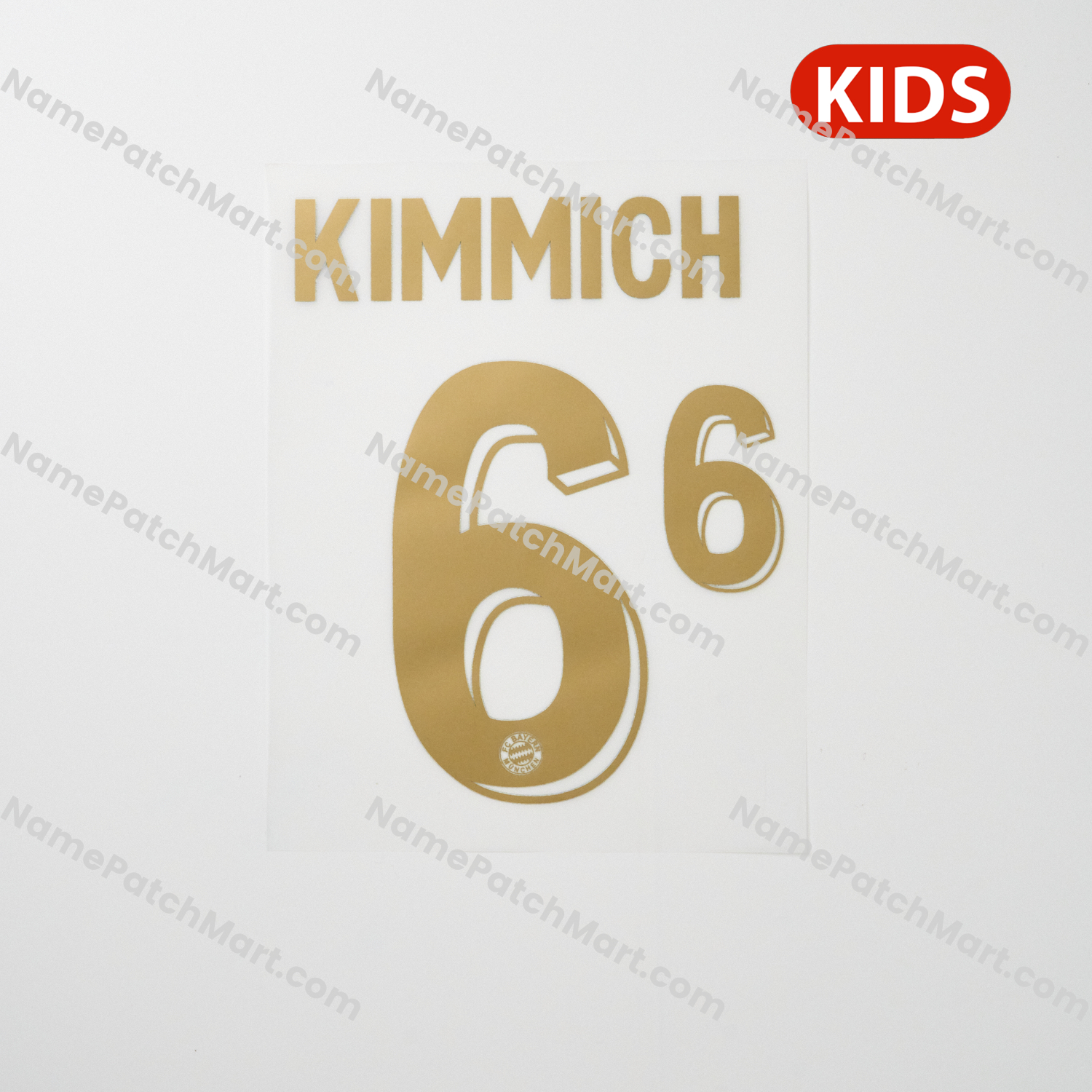 KIDS Kimmich #6 - Bayern Munich 25-26 125th Anniversary  | Name Number Set - NamePatchMart.COM