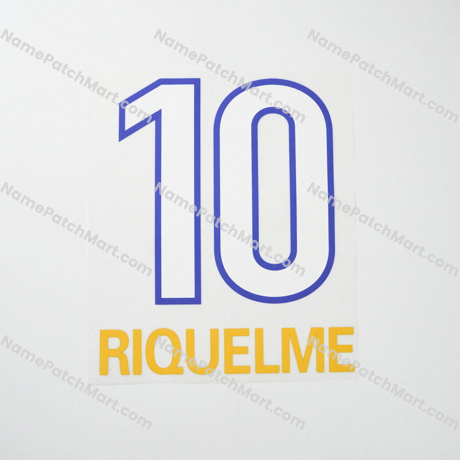 Riquelme #10 - Boca Juniors 1999-00 Home  | Name Number Set - NamePatchMart.COM