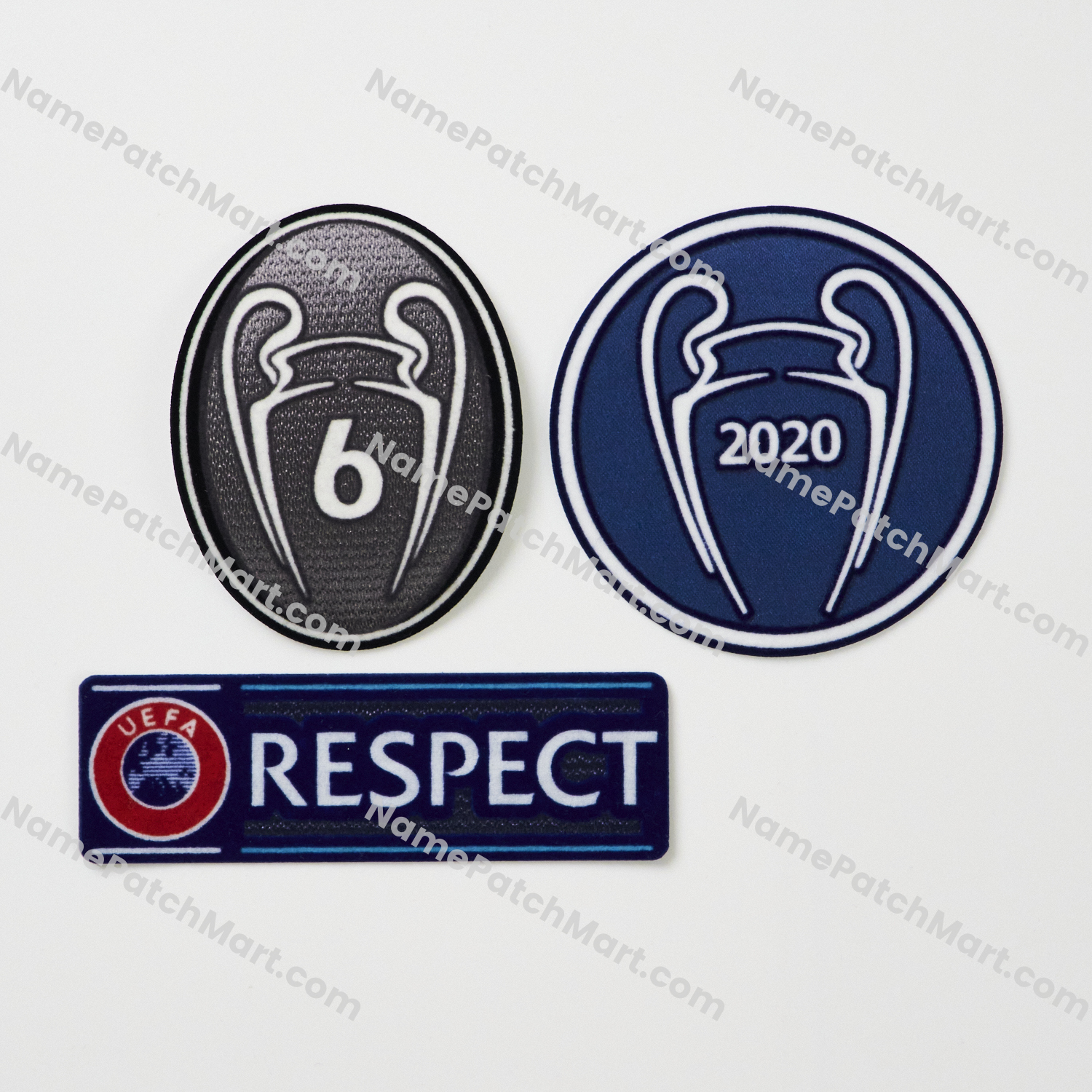 2020-21 Bayern Munich Champions League Patch Set ( 2020 Winners + 6 Times Winner + Respect)  | Name Number Set - NamePatchMart.COM