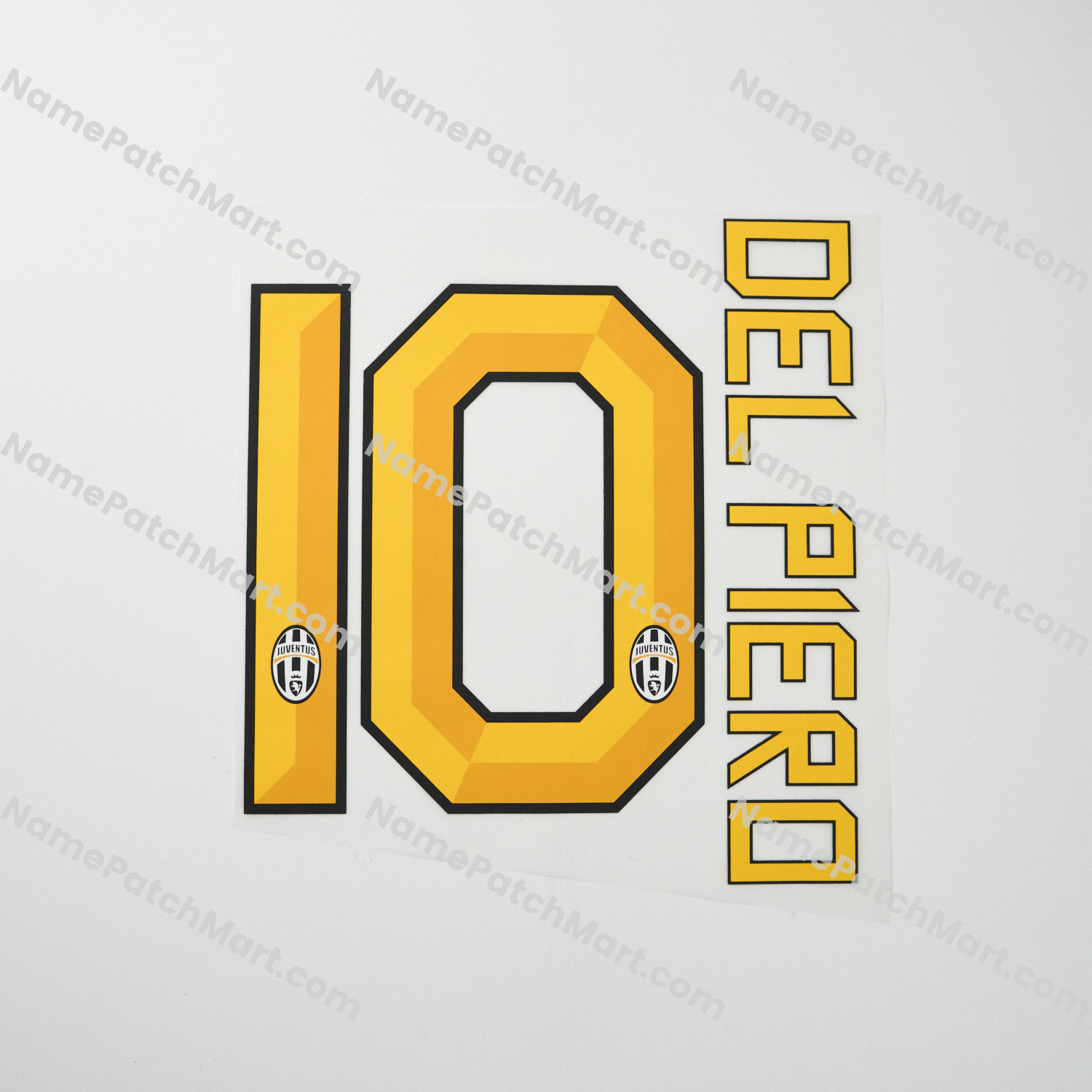 Del Piero #10 - Juventus 2011-12 Home  | Name Number Set - NamePatchMart.COM