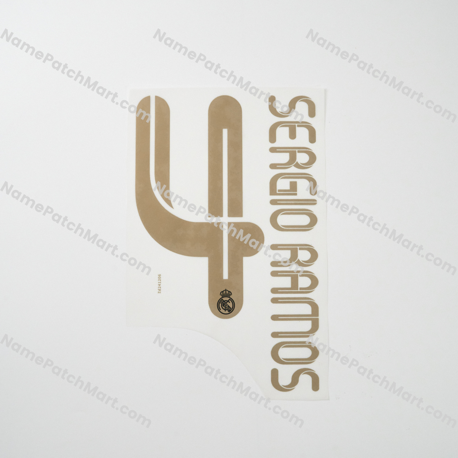 Sergio Ramos #4 - Real Madrid 2011-12 Home  | Name Number Set - NamePatchMart.COM