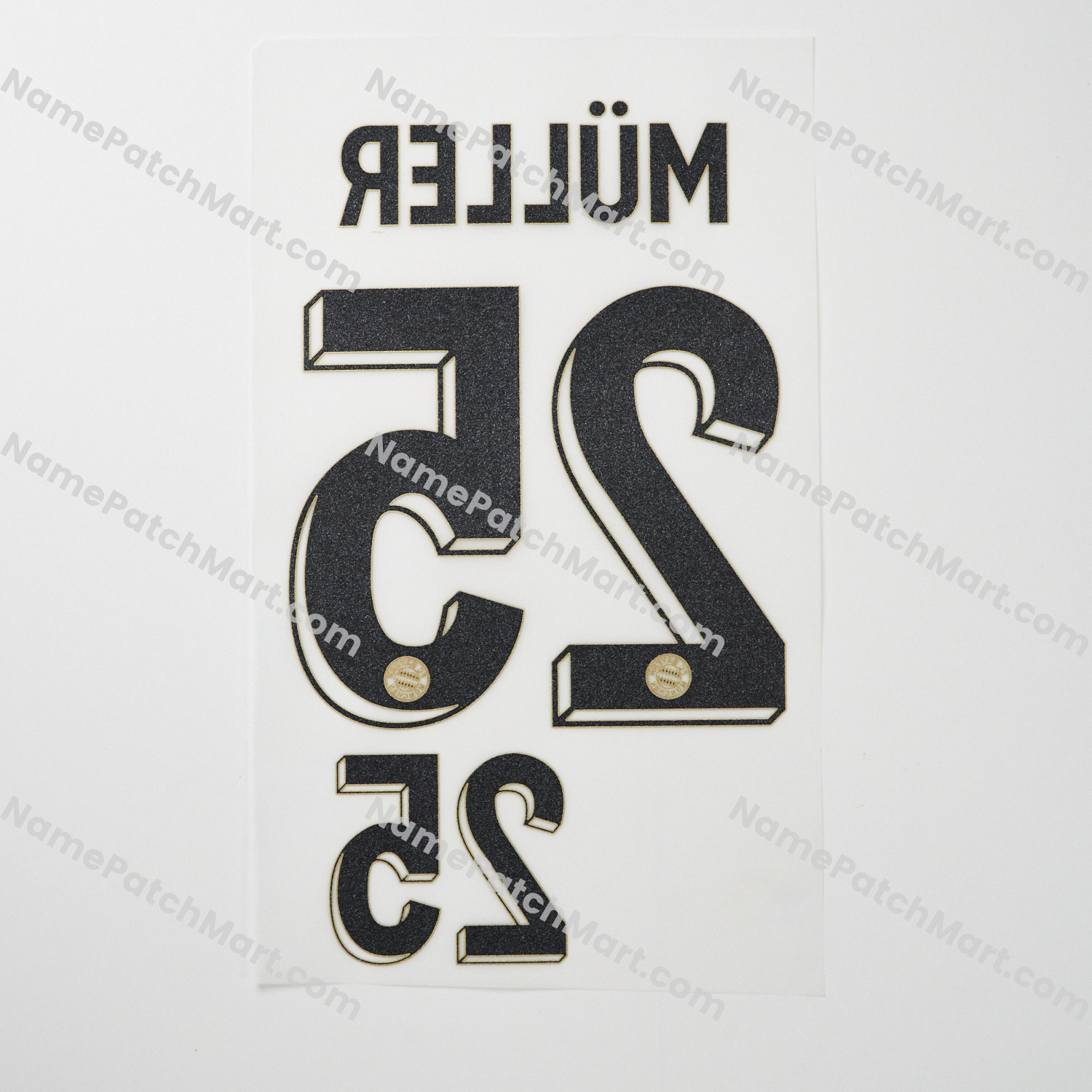 KIDS Müller #25 - Bayern Munich 25-26 125th Anniversary  | Name Number Set - NamePatchMart.COM