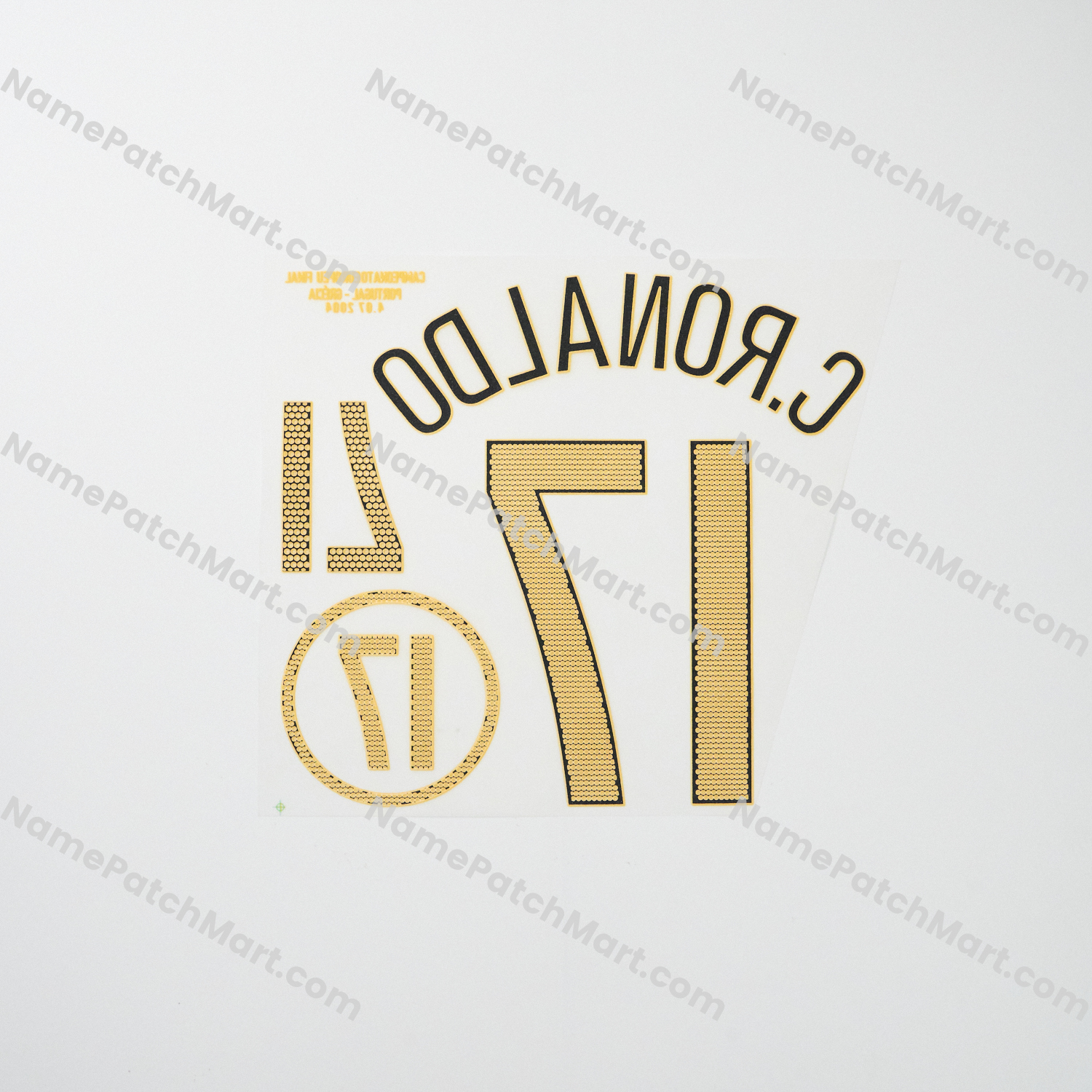 KIDS C.Ronaldo #17 - Portugal 2004 Home  | Name Number Set - NamePatchMart.COM