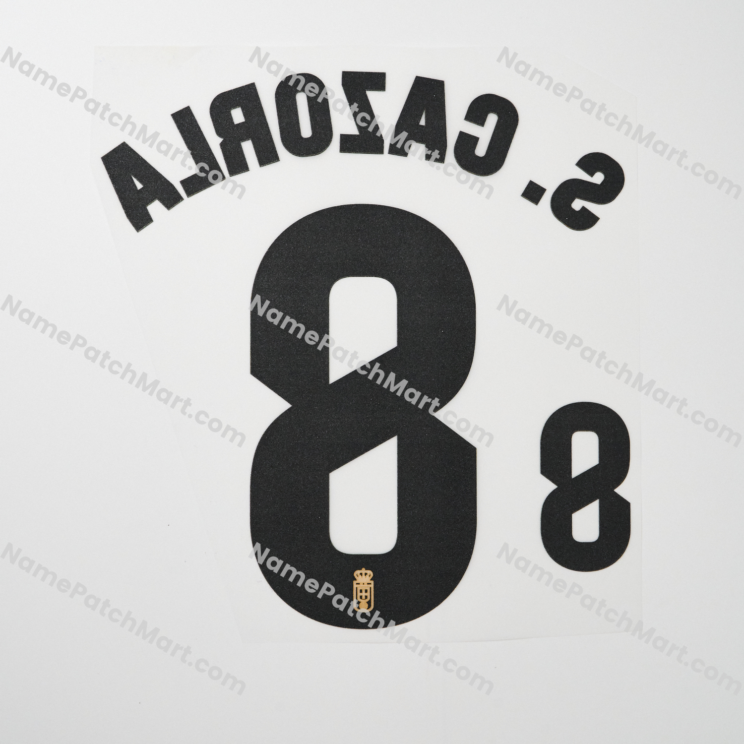 S. Cazorla #8 (La Liga) - Real Oviedo 25-26 Home (include Shorts Number)  | Name Number Set - NamePatchMart.COM