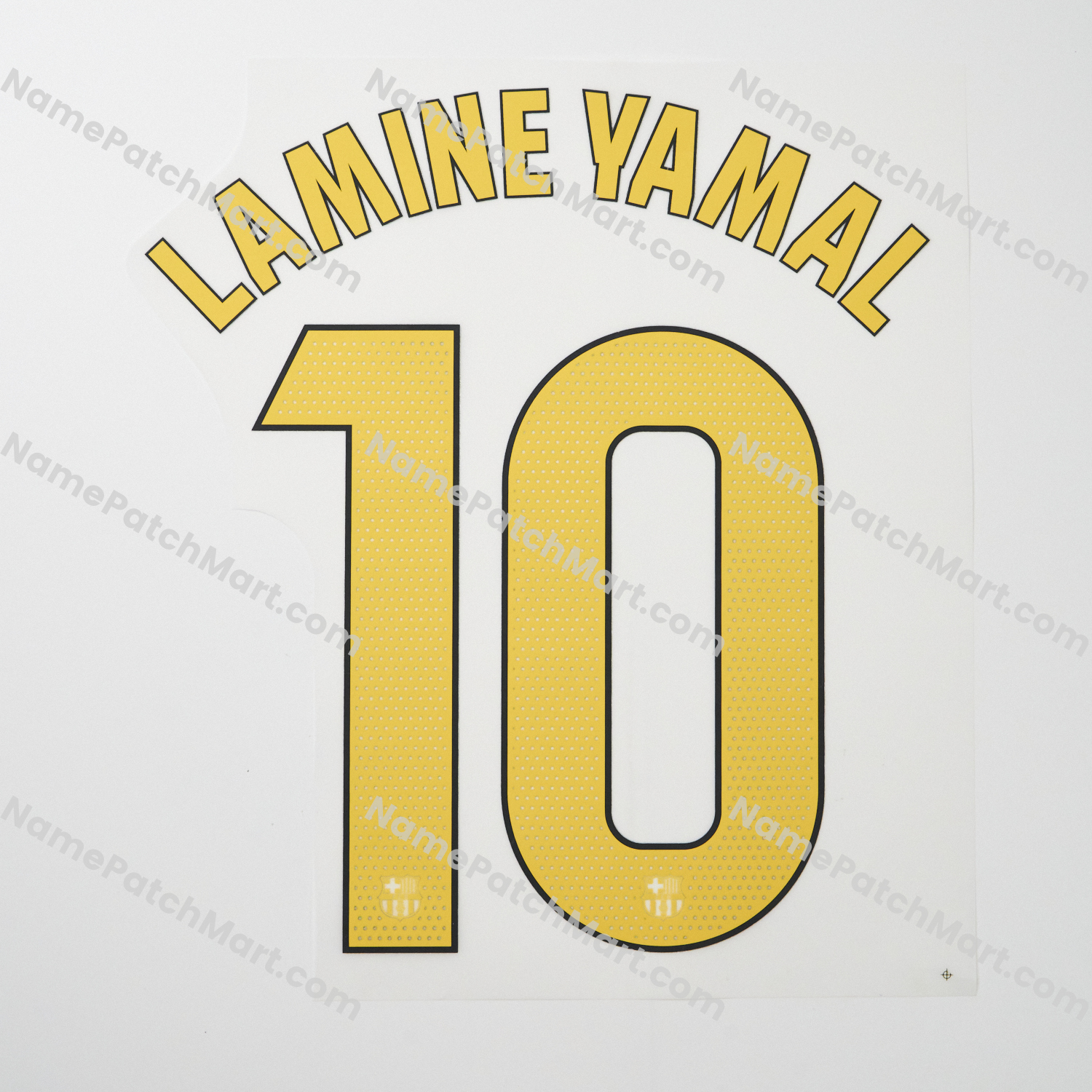 Lamine Yamal #10 (La Liga) - Barcelona 25-26 Home  | Name Number Set - NamePatchMart.COM